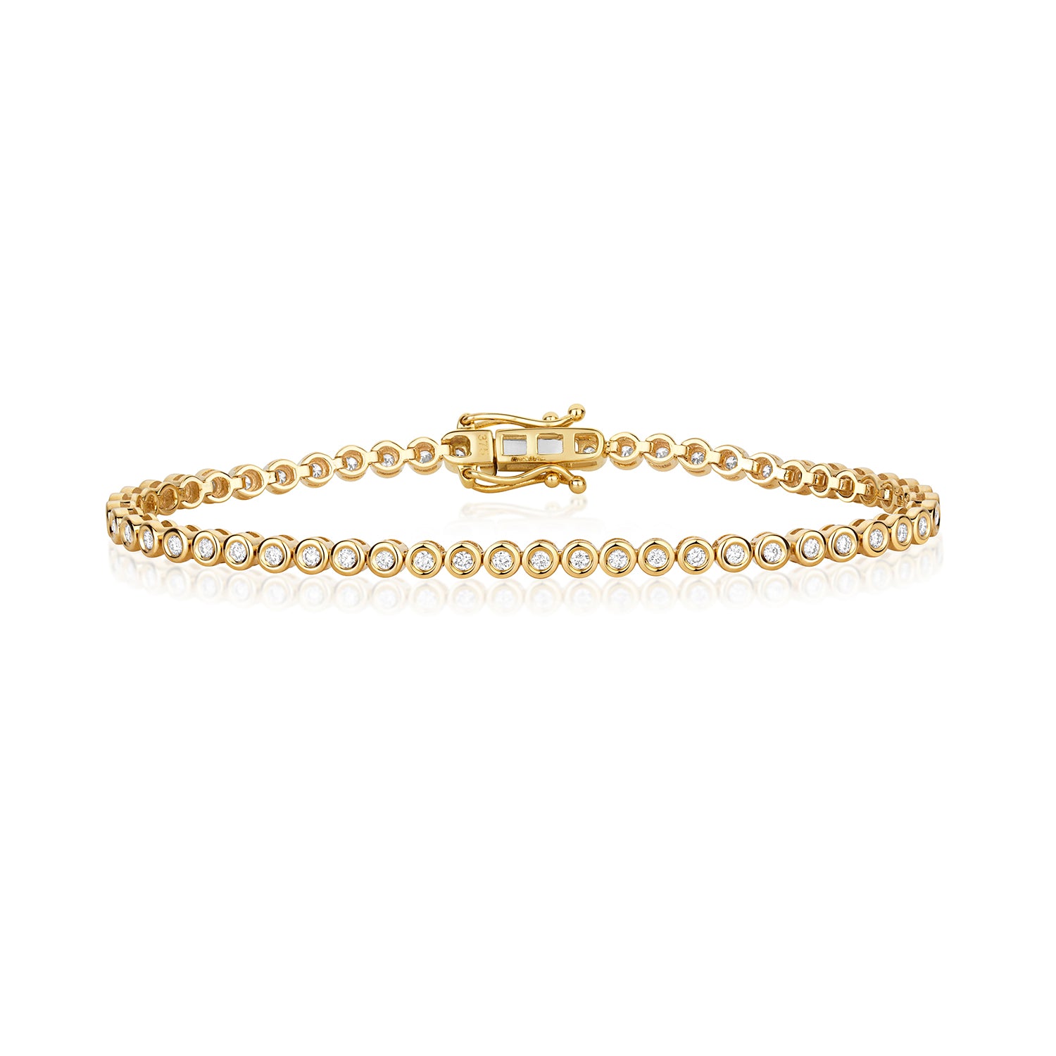 DIAMOND RUBOVER TENNIS BRACELET IN 9CT GOLD