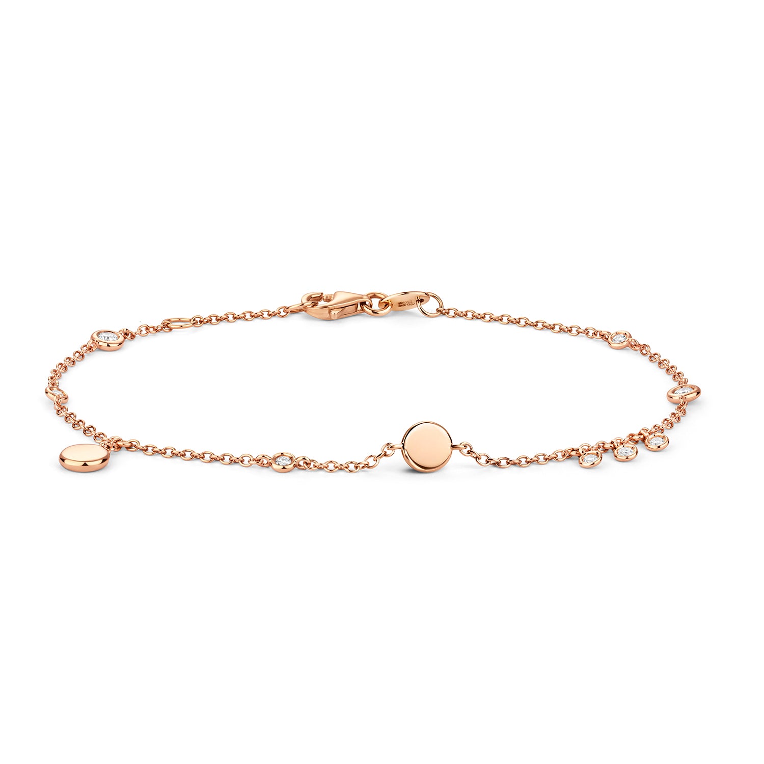 DIAMOND BRACELET IN 18CT ROSE GOLD