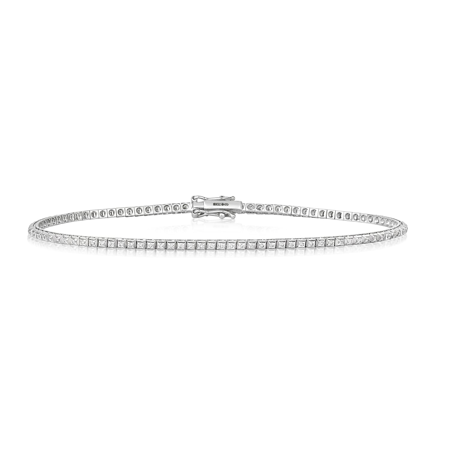 DIAMOND BRACELET IN 18CT WHITE GOLD