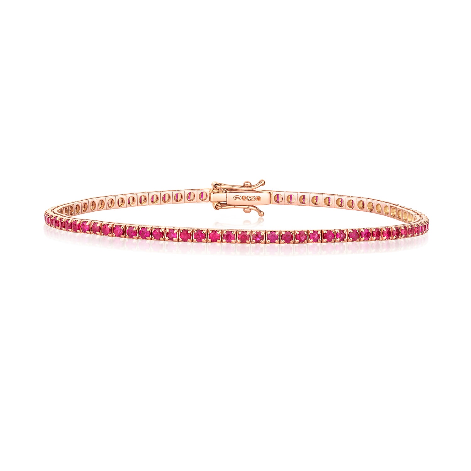 RUBY BRACELET IN 18CT ROSE GOLD