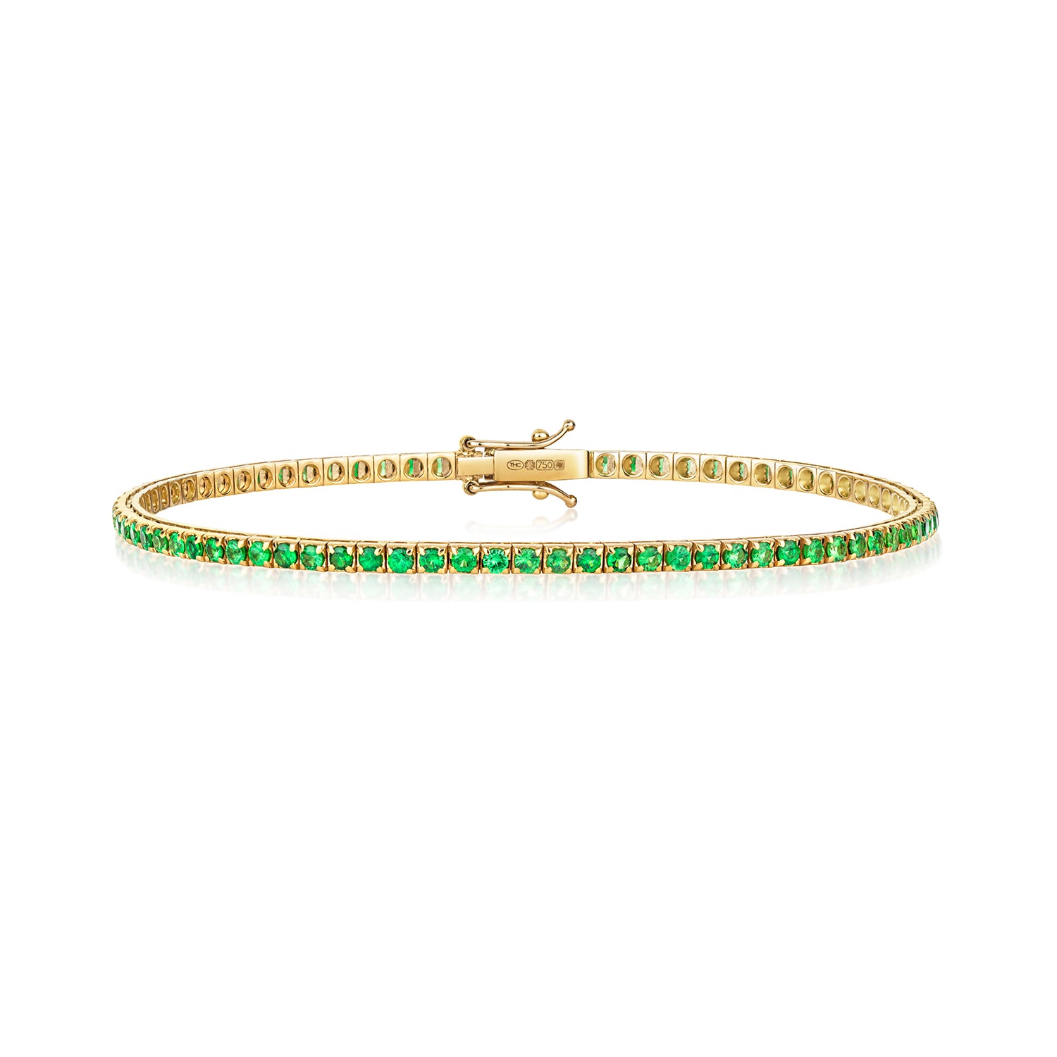 TSAVORITE BRACELET IN 18CT GOLD