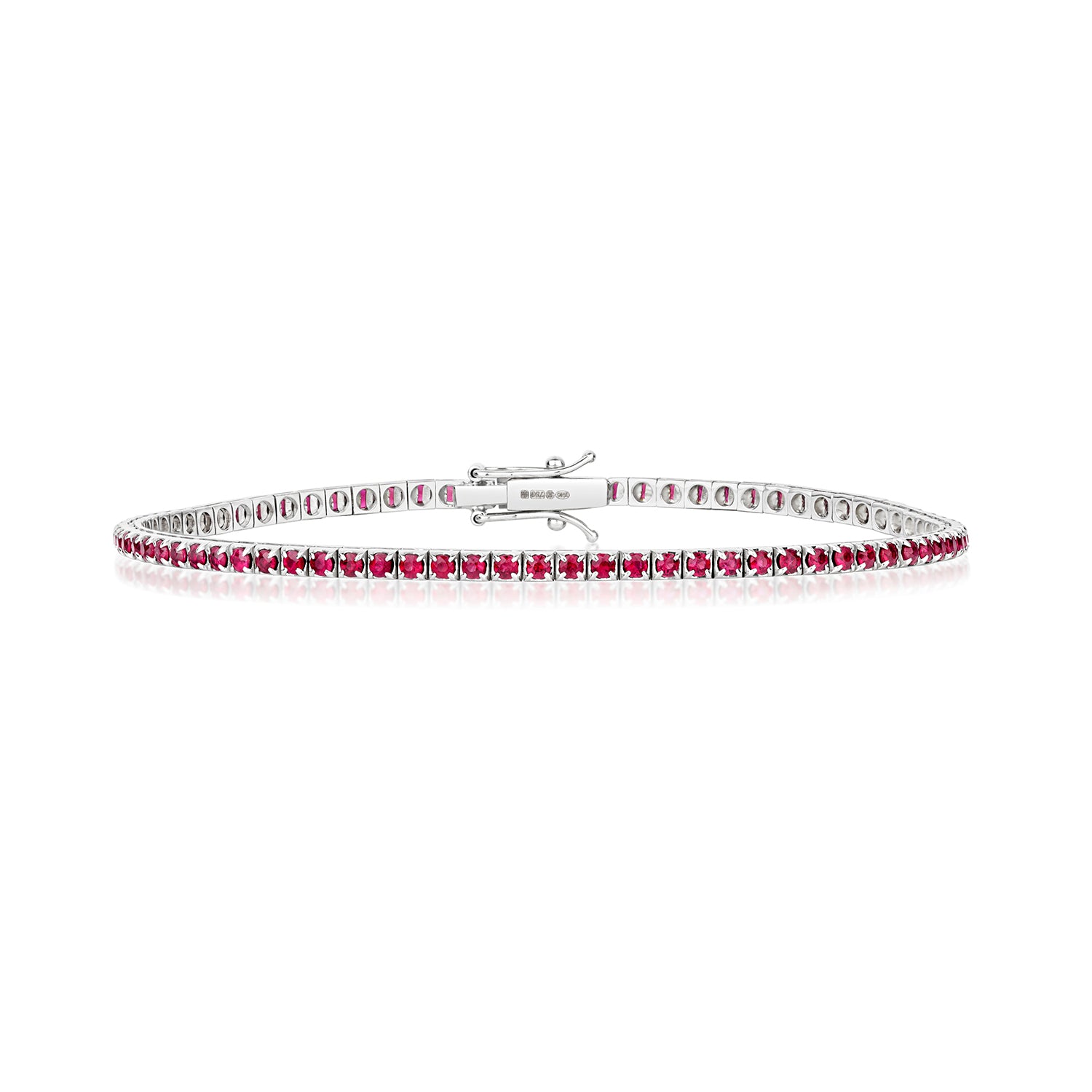 RUBY BRACELET IN 18CT WHITE GOLD