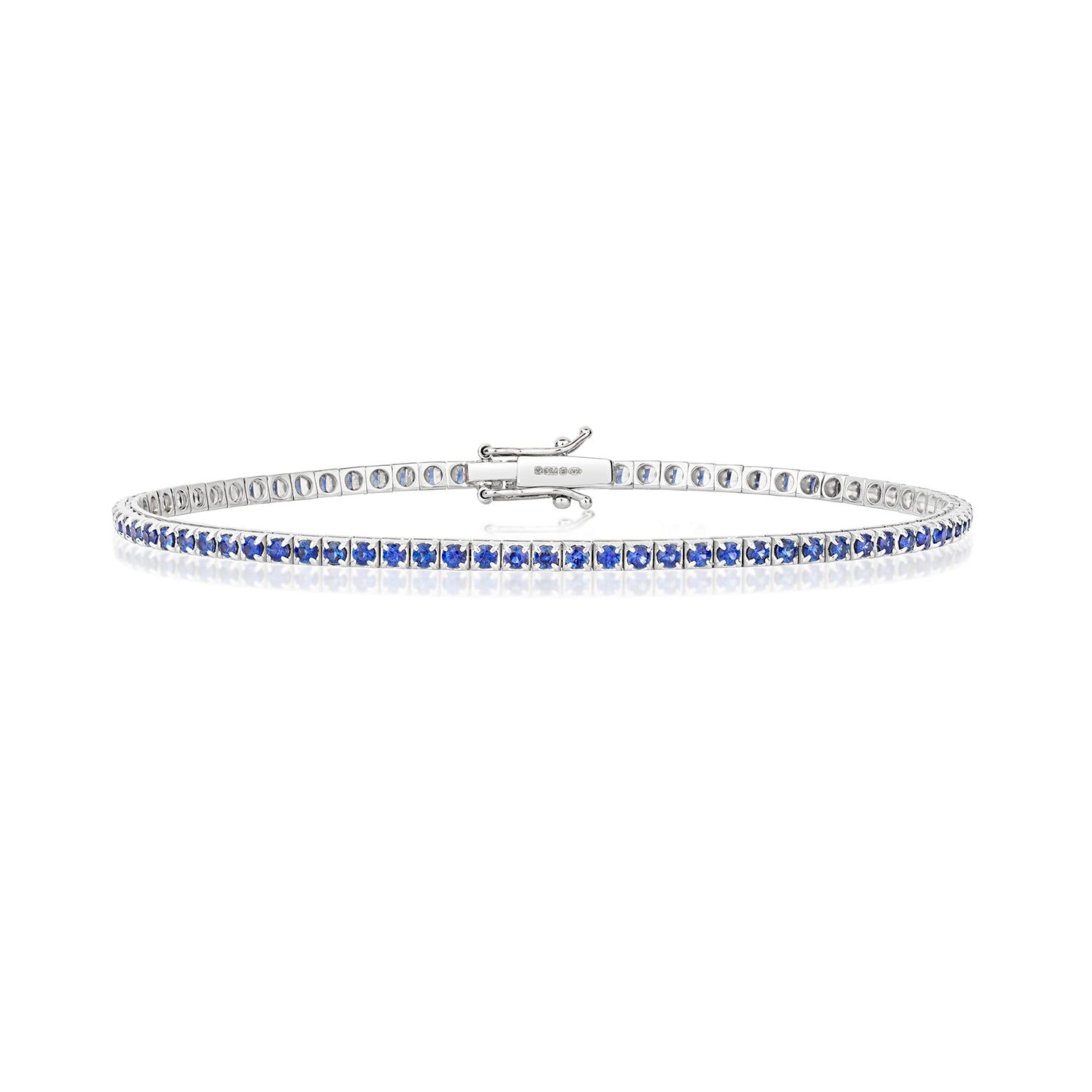 SAPPHIRE BRACELET IN 18CT WHITE GOLD