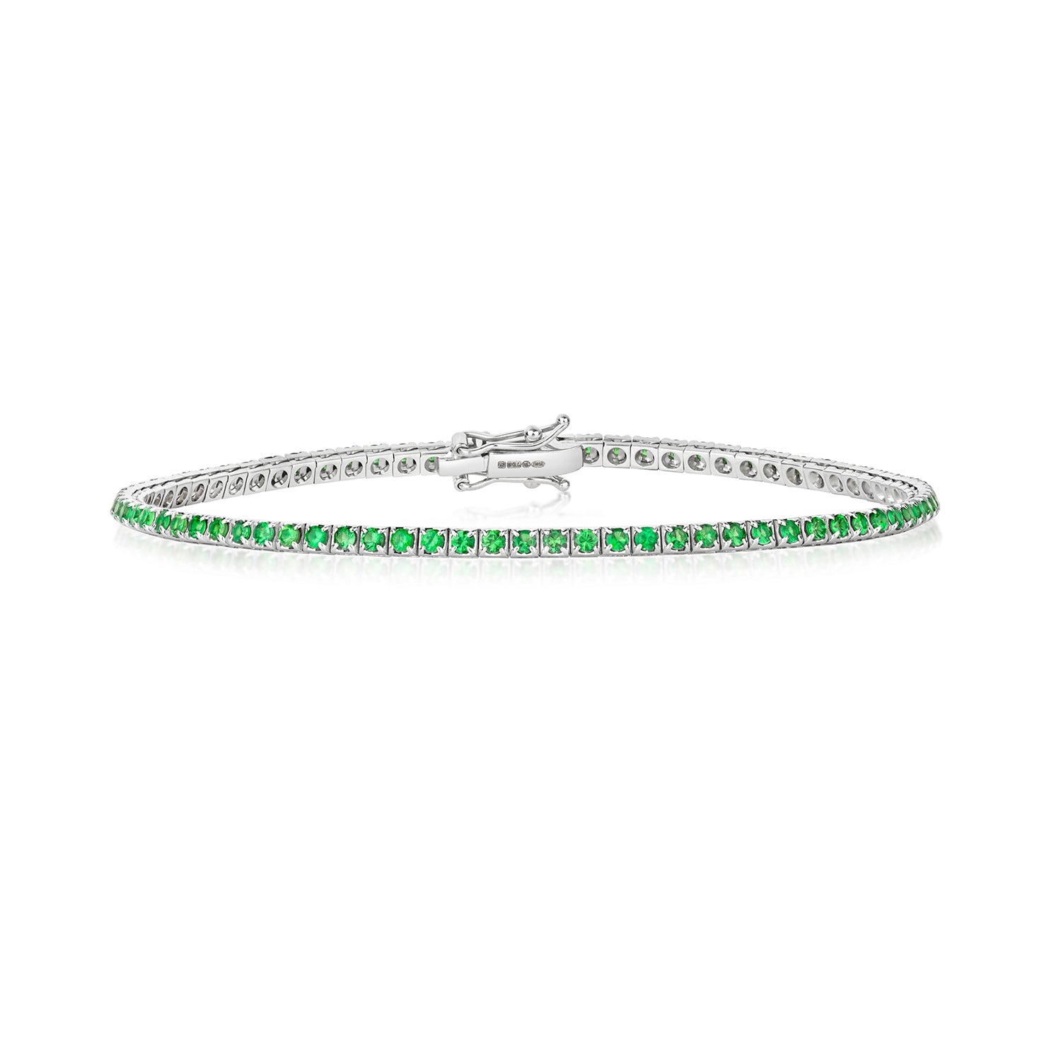 TSAVORITE BRACELET IN 18CT WHITE GOLD
