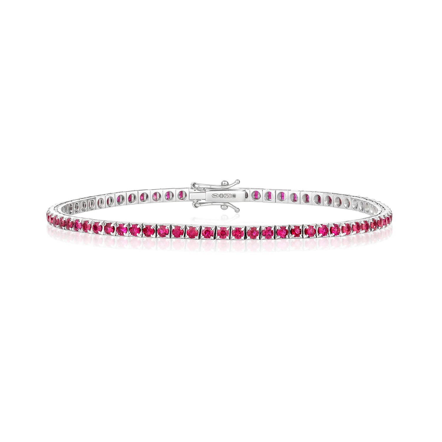 RUBY BRACELET IN 18CT WHITE GOLD