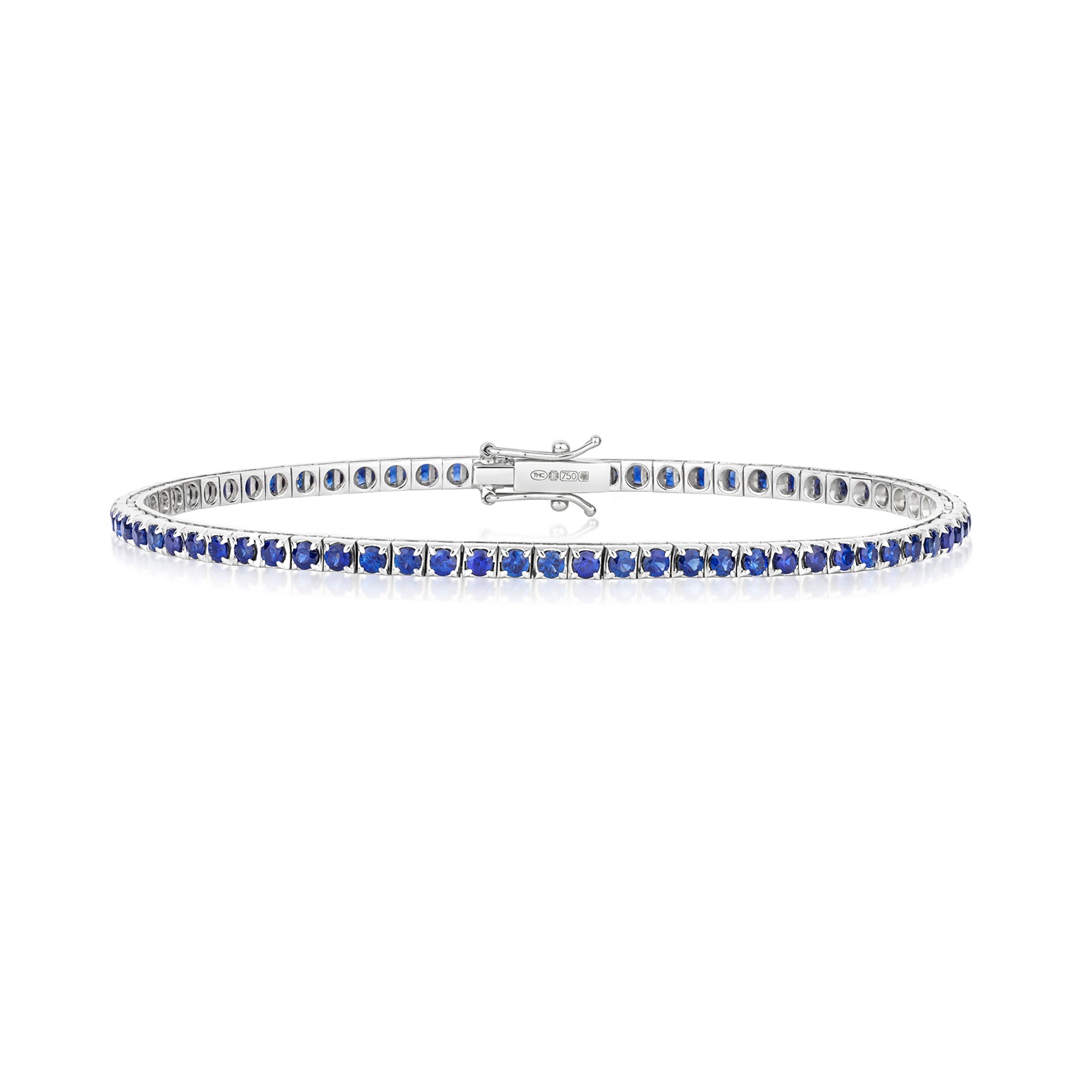 SAPPHIRE BRACELET IN 18CT WHITE GOLD