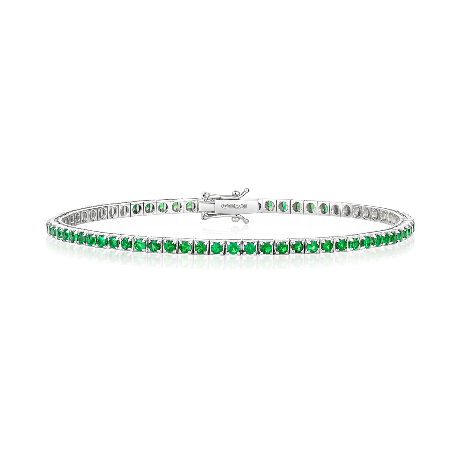 TSAVORITE BRACELET IN 18CT WHITE GOLD