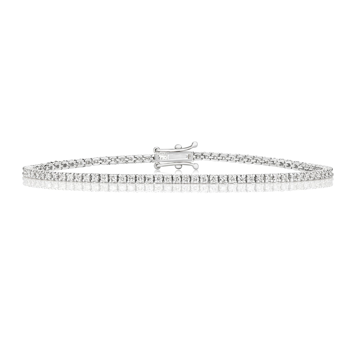DIAMOND TENNIS BRACELET IN 18CT WHITE GOLD