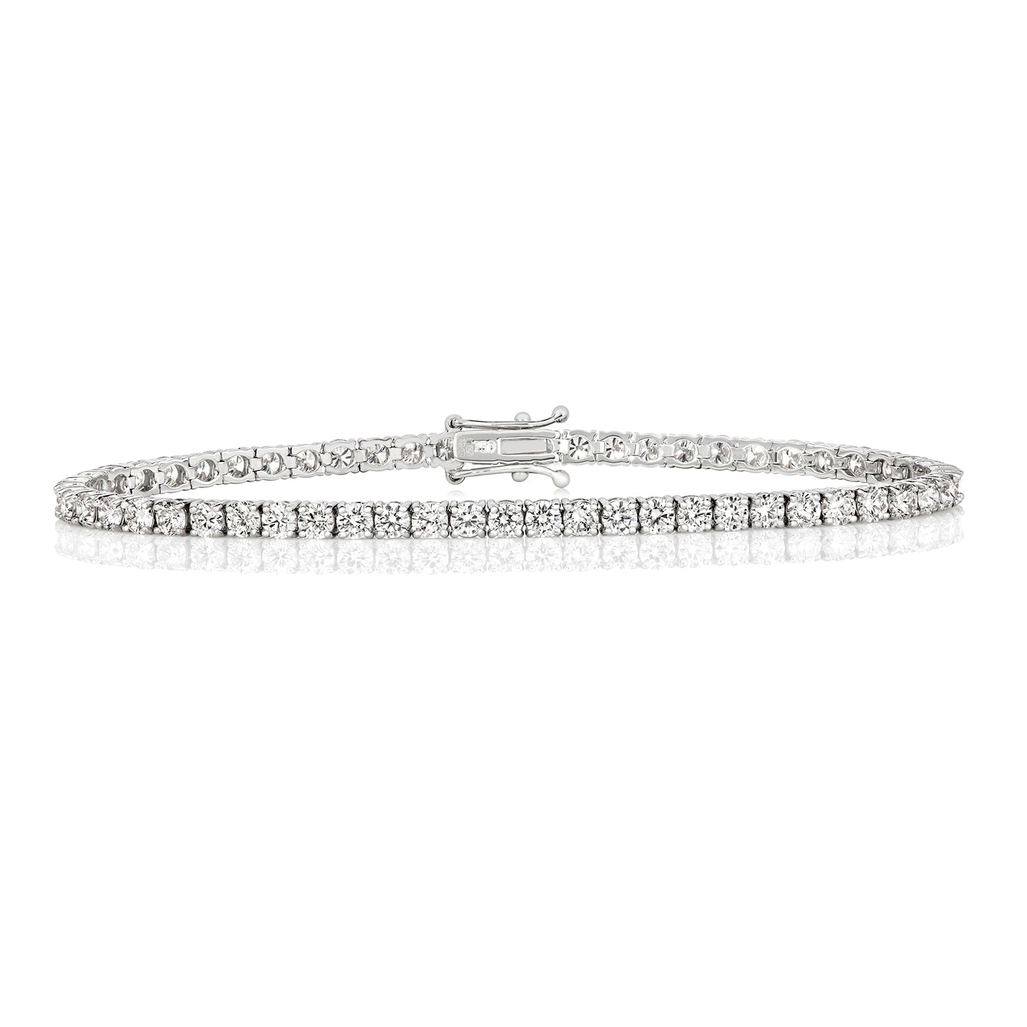 DIAMOND TENNIS BRACELET IN 18CT WHITE GOLD
