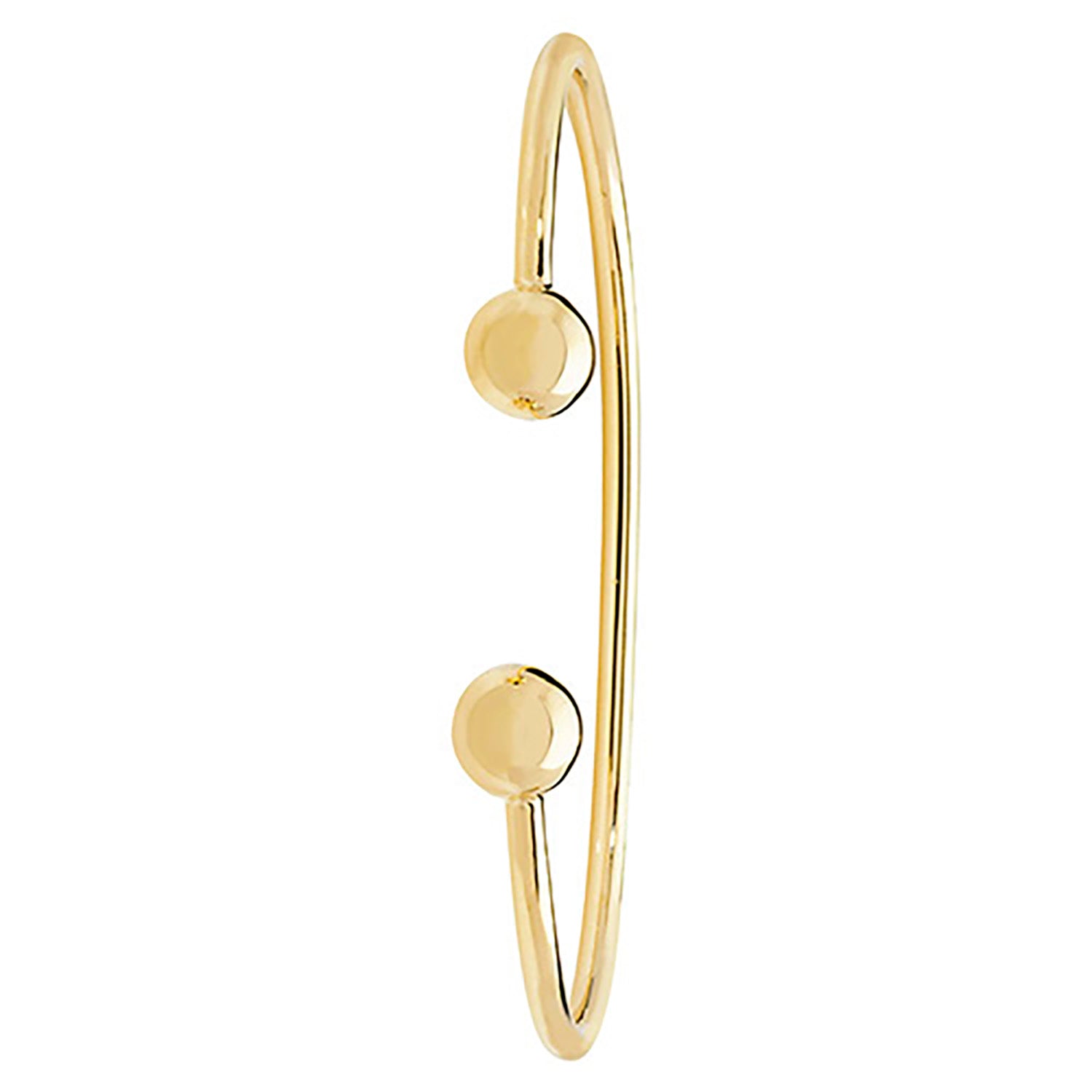 9CT GOLD SOLID TORC BANGLE
