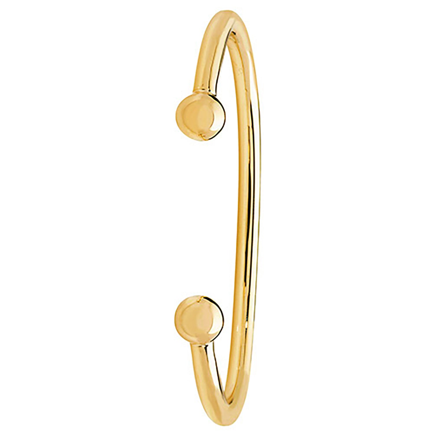9CT GOLD SOLID TORC BANGLE