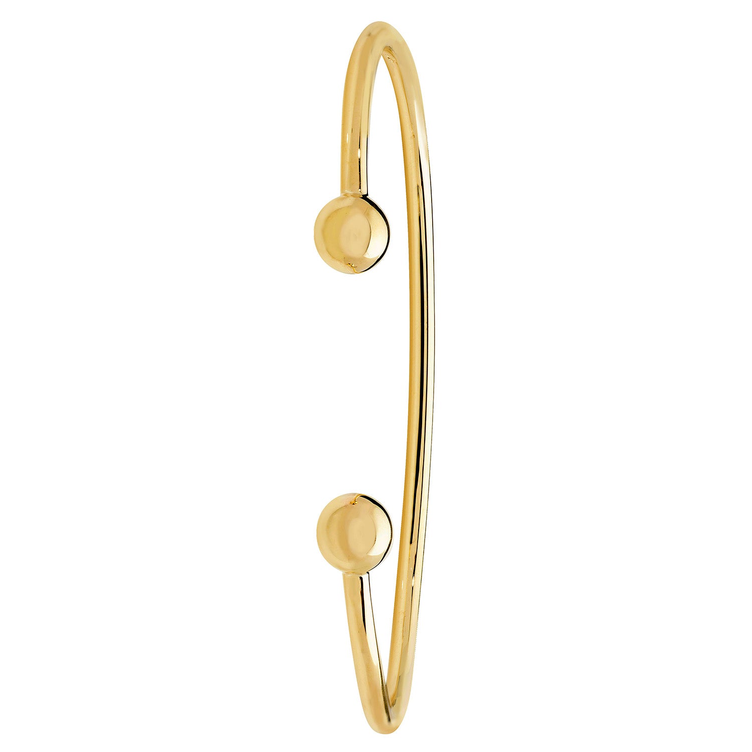 9CT GOLD SOLID MEN'S TORC BANGLE