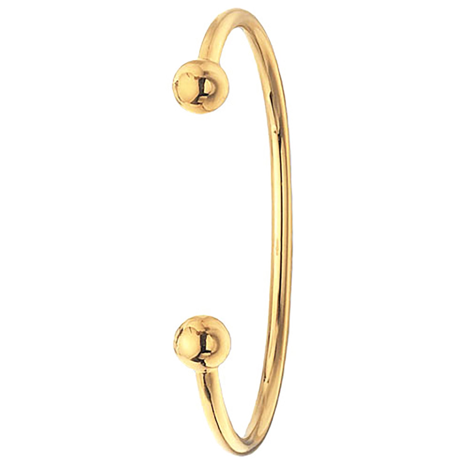9CT GOLD GENTS' SOLID TORC BANGLE