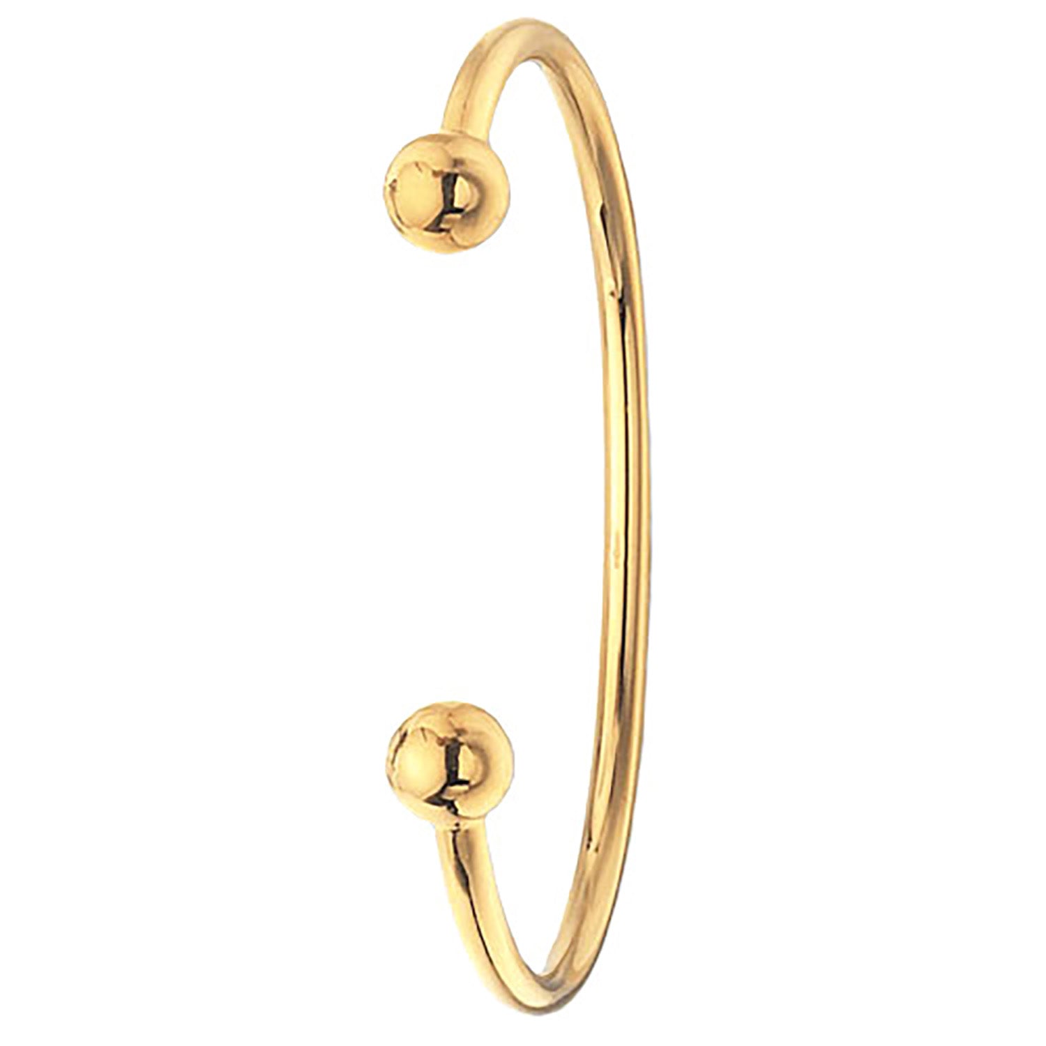9CT GOLD GENTS' SOLID TORC BANGLE