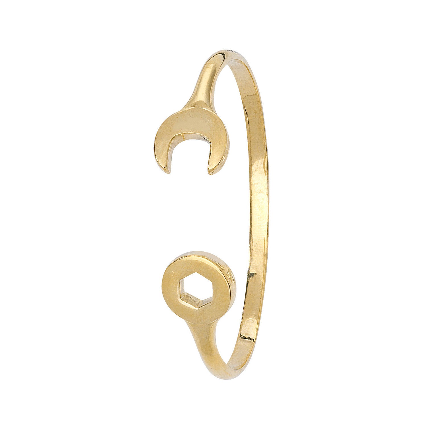 9CT GOLD BABIES' SPANNER BANGLE