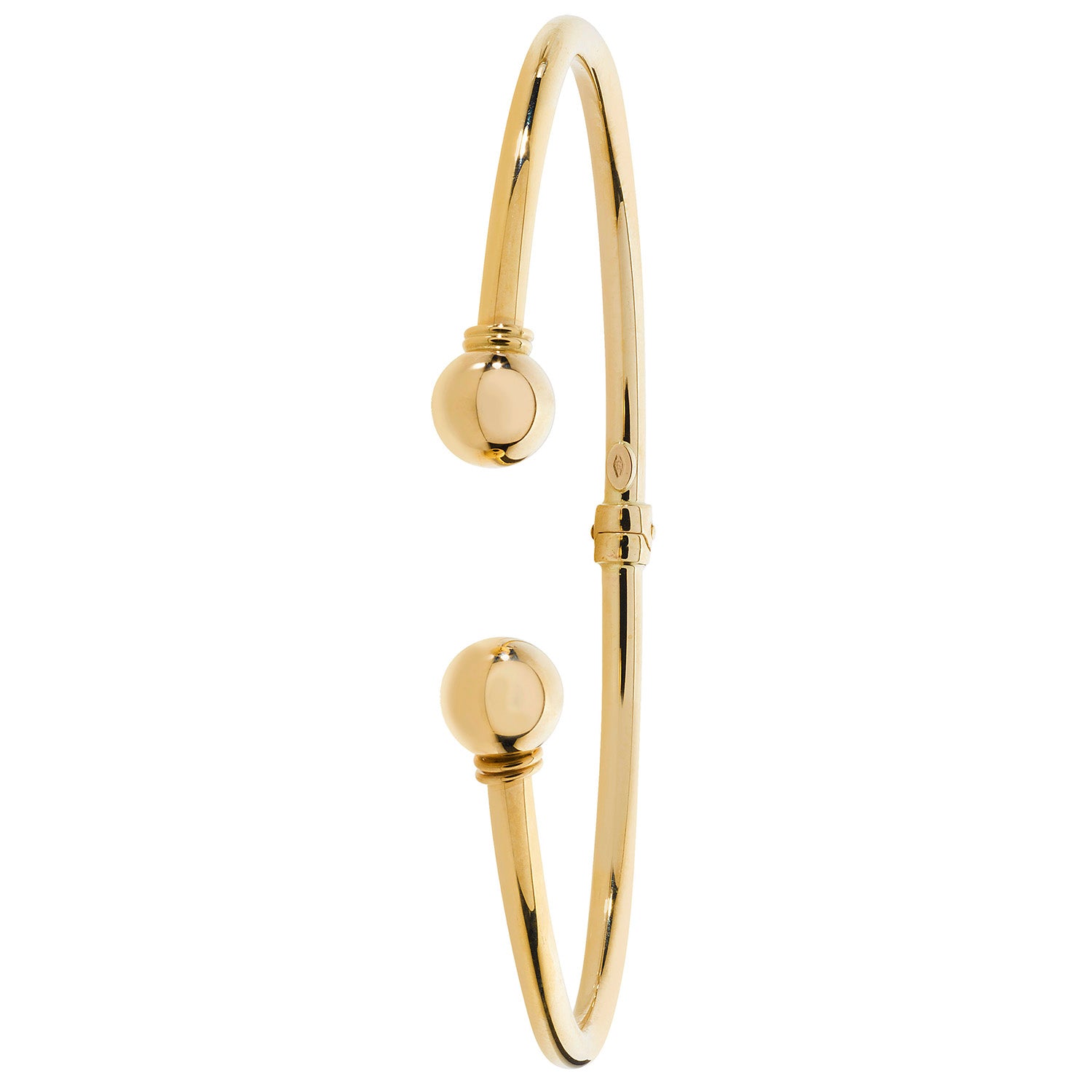 9CT GOLD HINGED TORC BANGLE