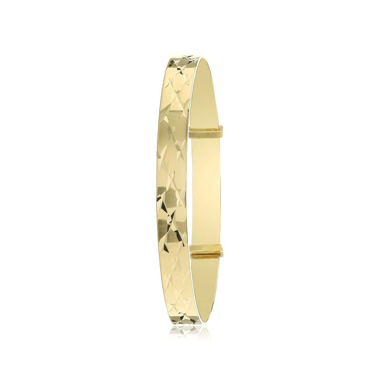 9CT YEL GOLD BABY BANGLE