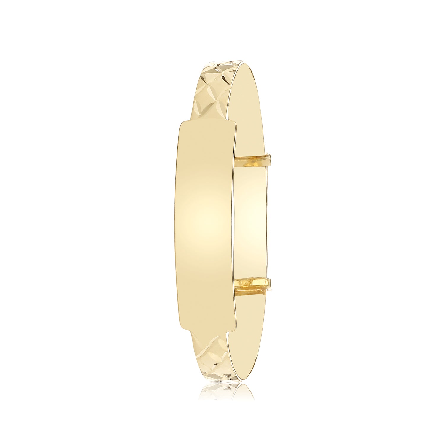 9CT YEL GOLD ID BABY BANGLE