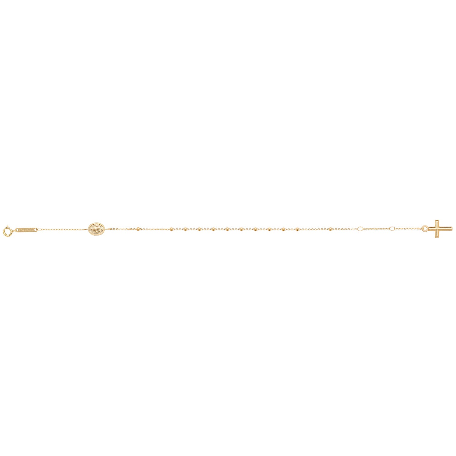 9CT GOLD ROSARY BRACELET