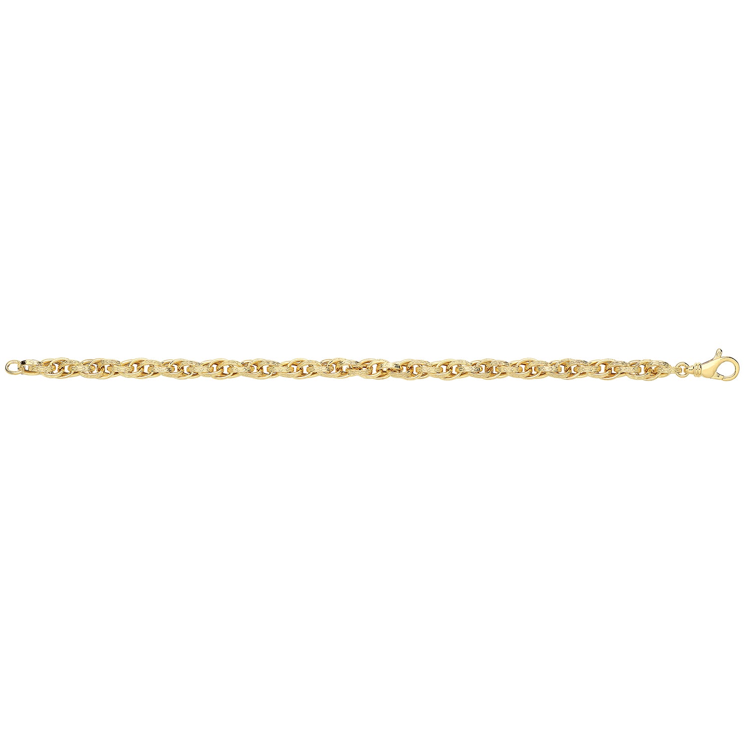 9CT GOLD POW HOLLOW BRACELET