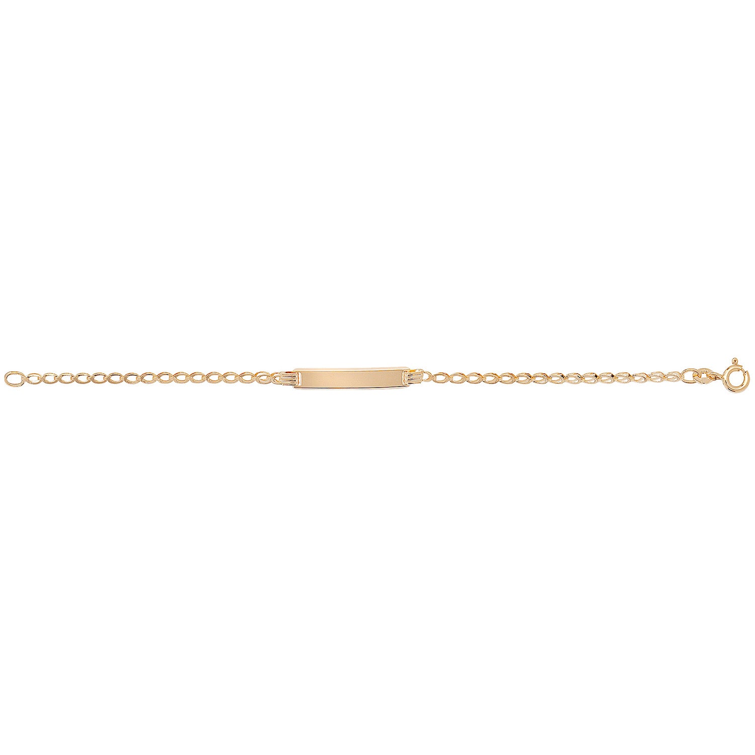 9CT GOLD BABIES' RECTANGULAR ID PLATE BRACELET