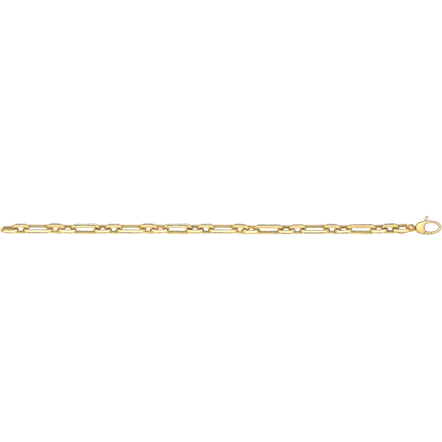 9CT GOLD OVAL LINKED FANCY BRACELET