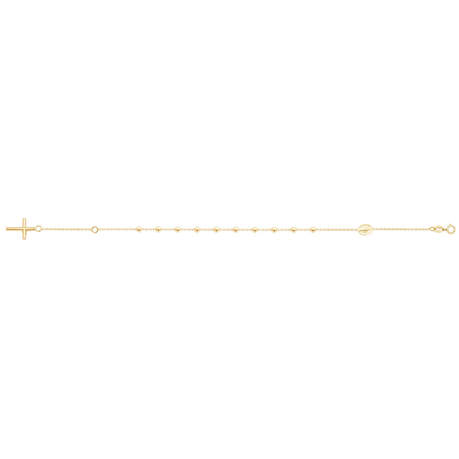 9CT GOLD ROSARY BRACELET