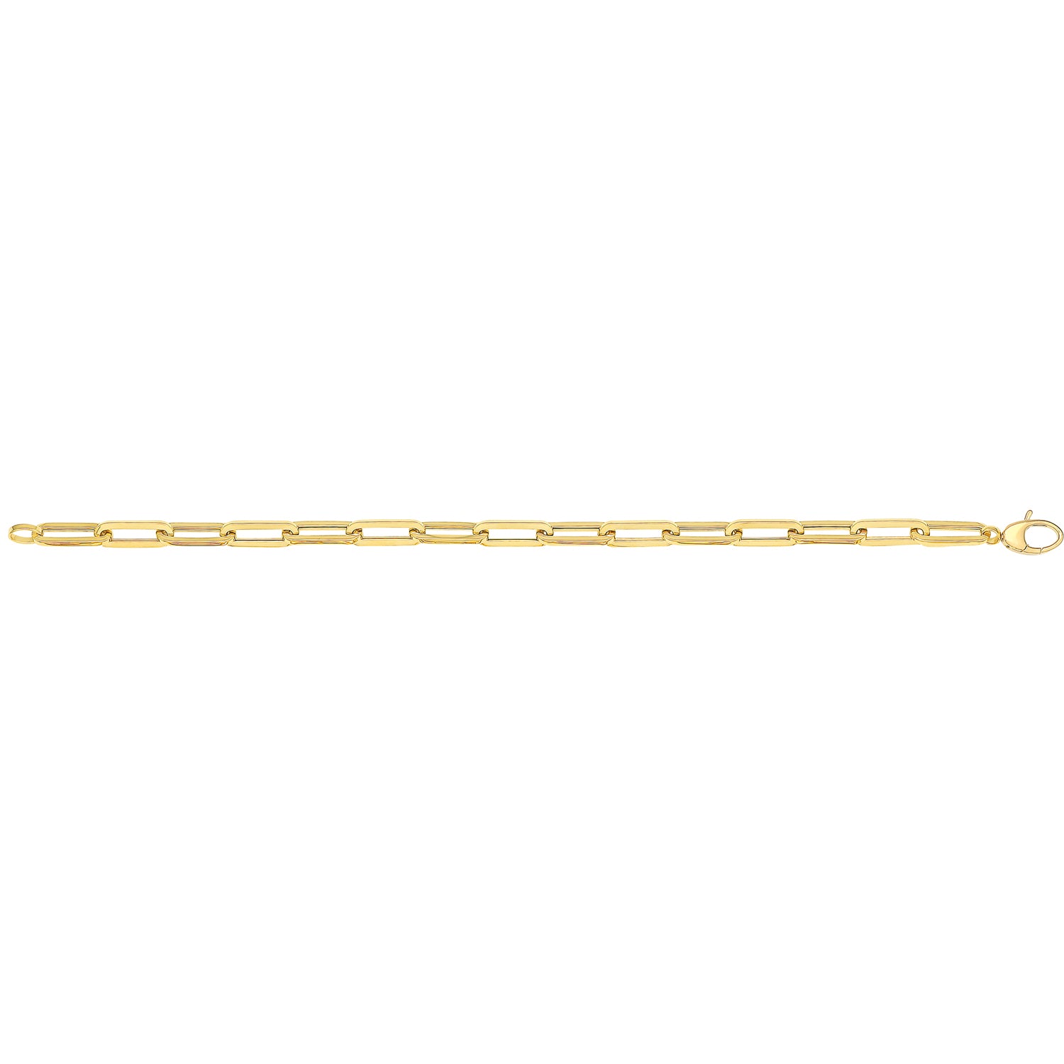 9CT GOLD PAPERCLIP BRACELET