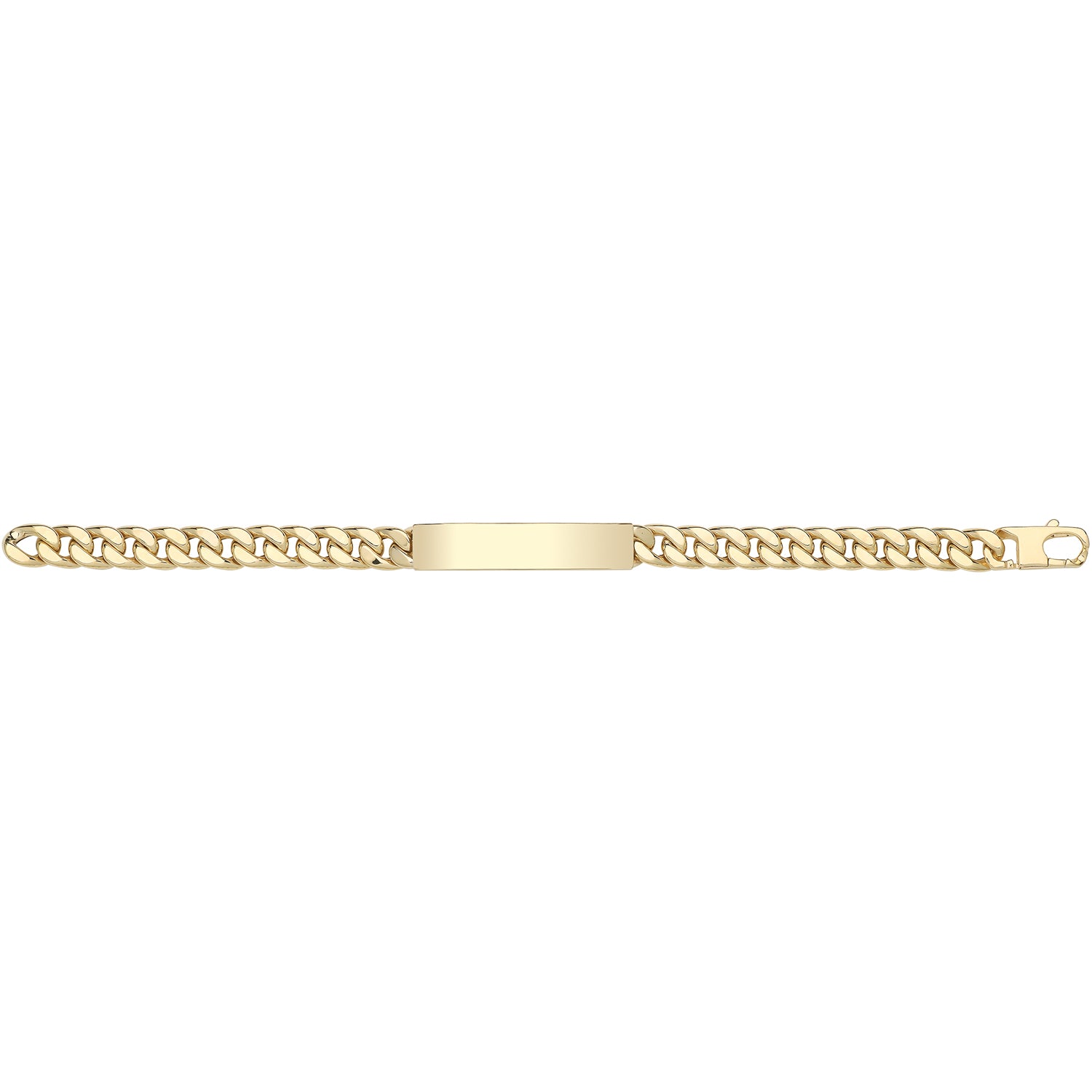 9CT GOLD HOLLOW ID BRACELET