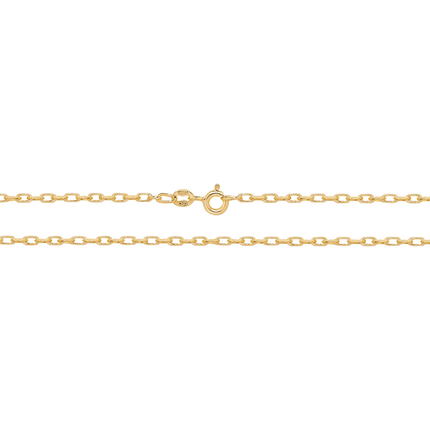 9CT GOLD DIAMOND CUT BELCHER CHAIN