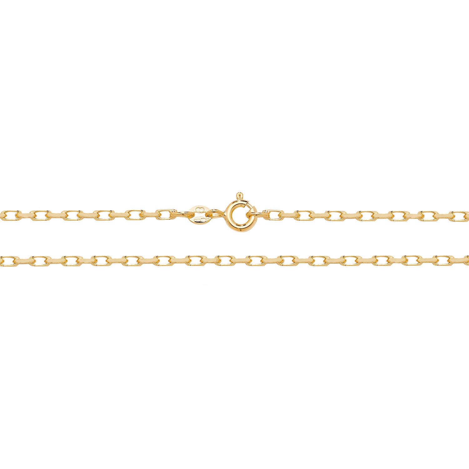 9CT GOLD DIAMOND CUT BELCHER CHAIN