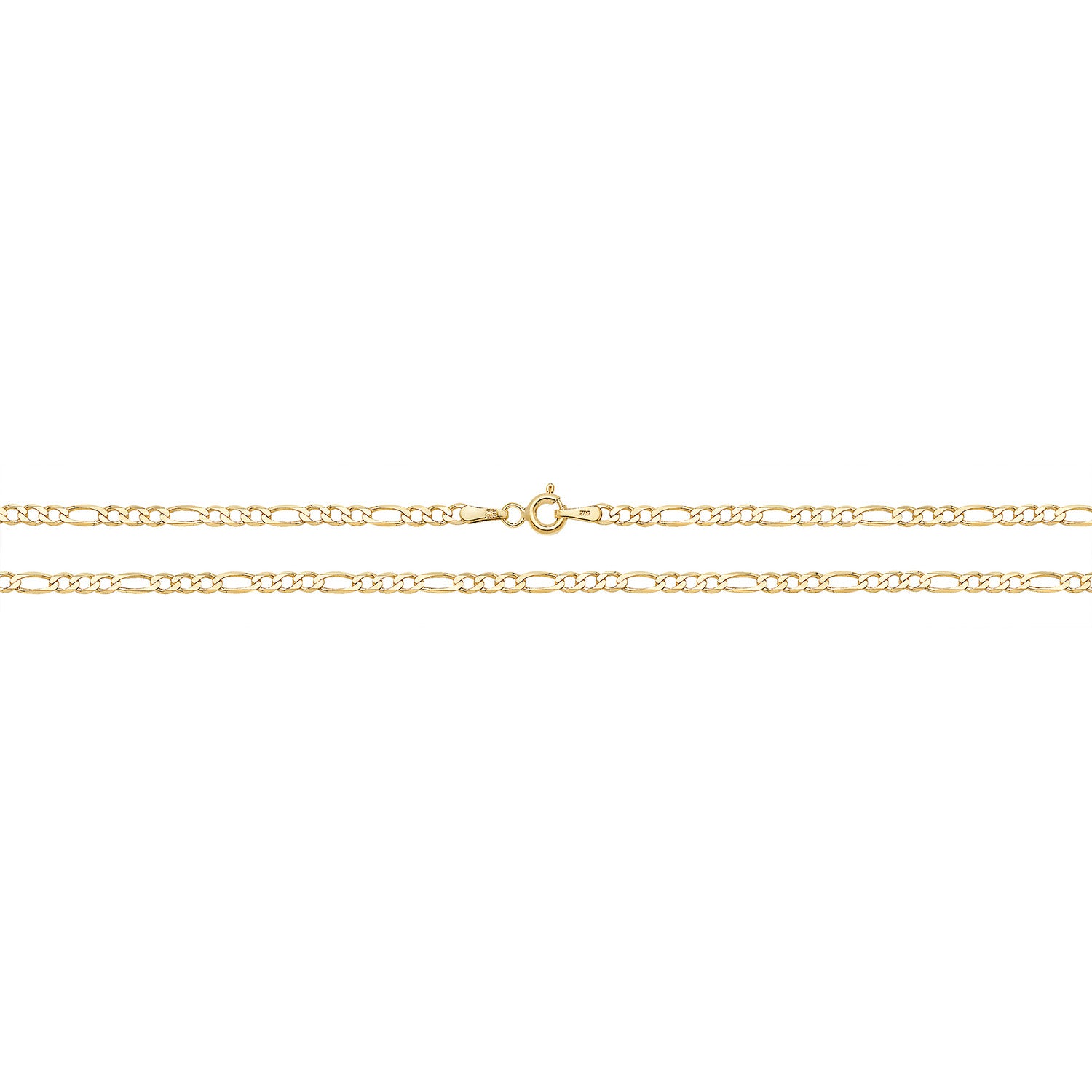 9CT GOLD FIGARO CHAIN
