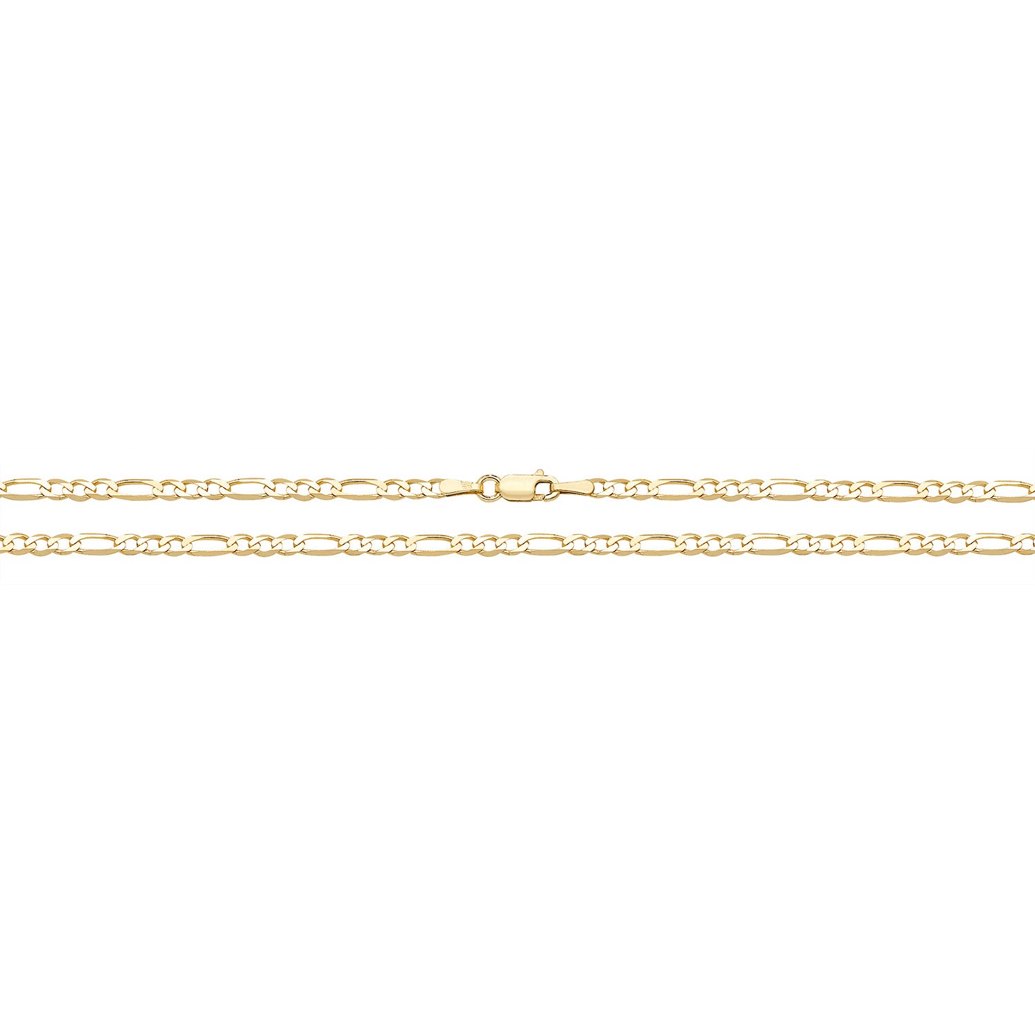 9CT GOLD FIGARO CHAIN