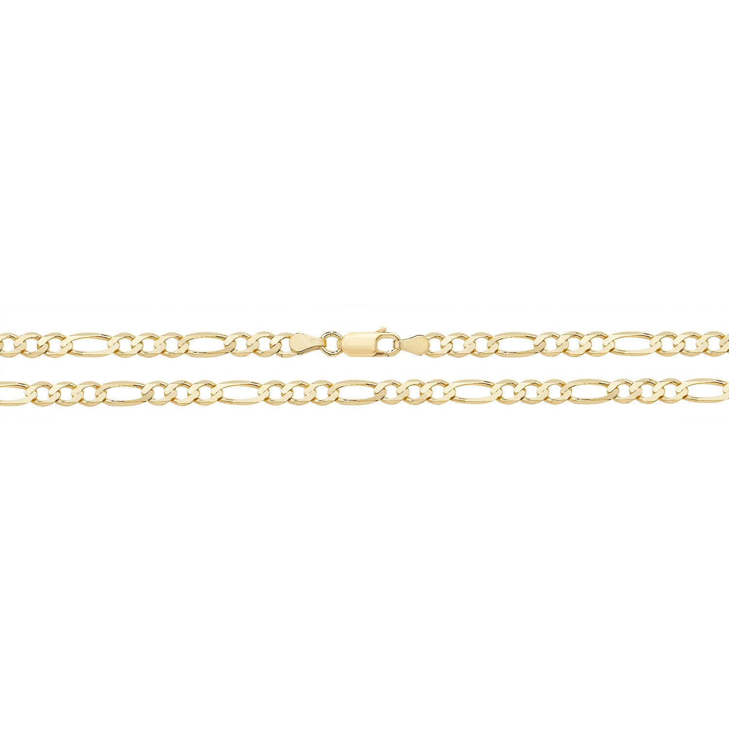 9CT GOLD FIGARO CHAIN