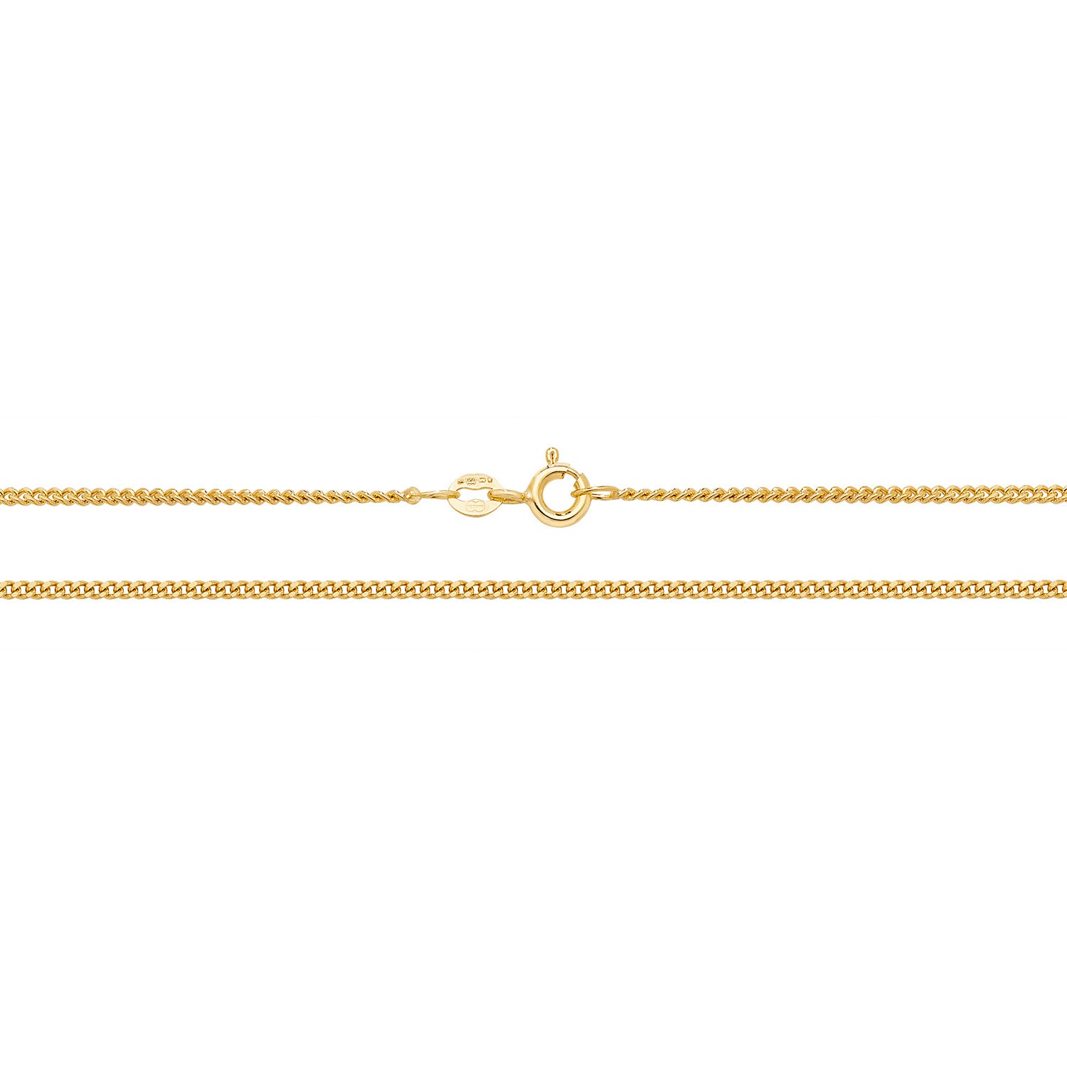 9CT GOLD CLOSE CURB CHAIN