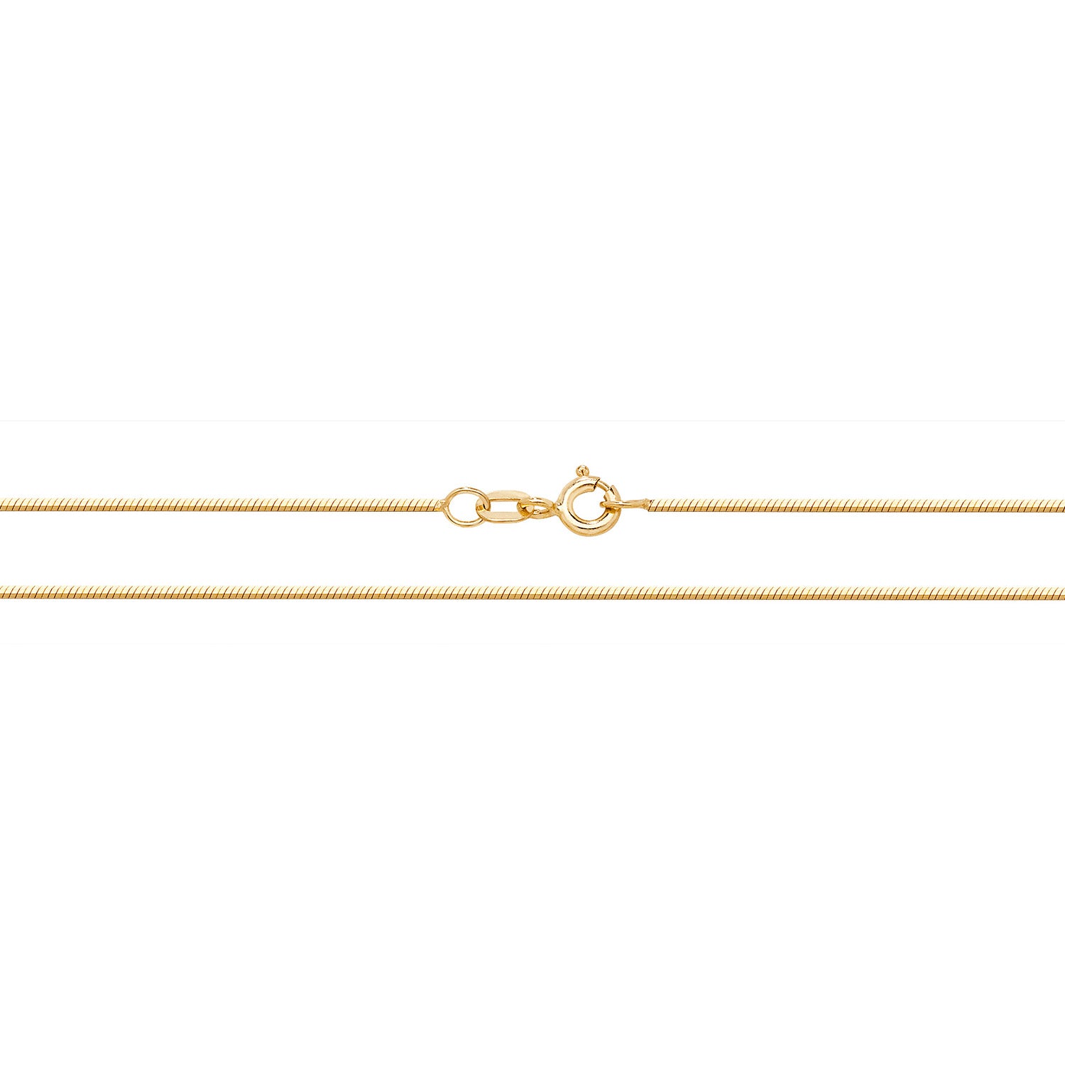 9CT GOLD DIAMOND CUT SNAKE CHAIN