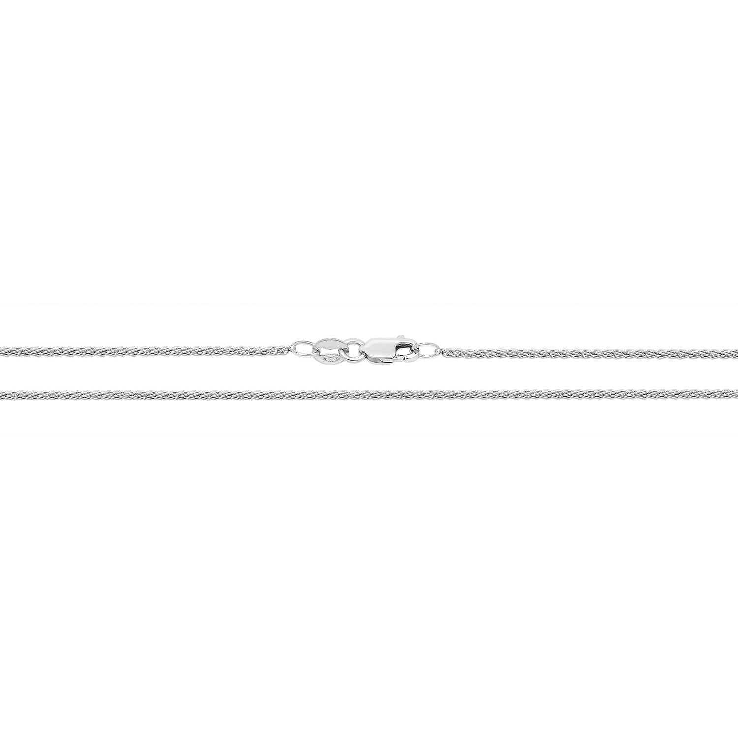 9CT WHITE GOLD SPIGA CHAIN