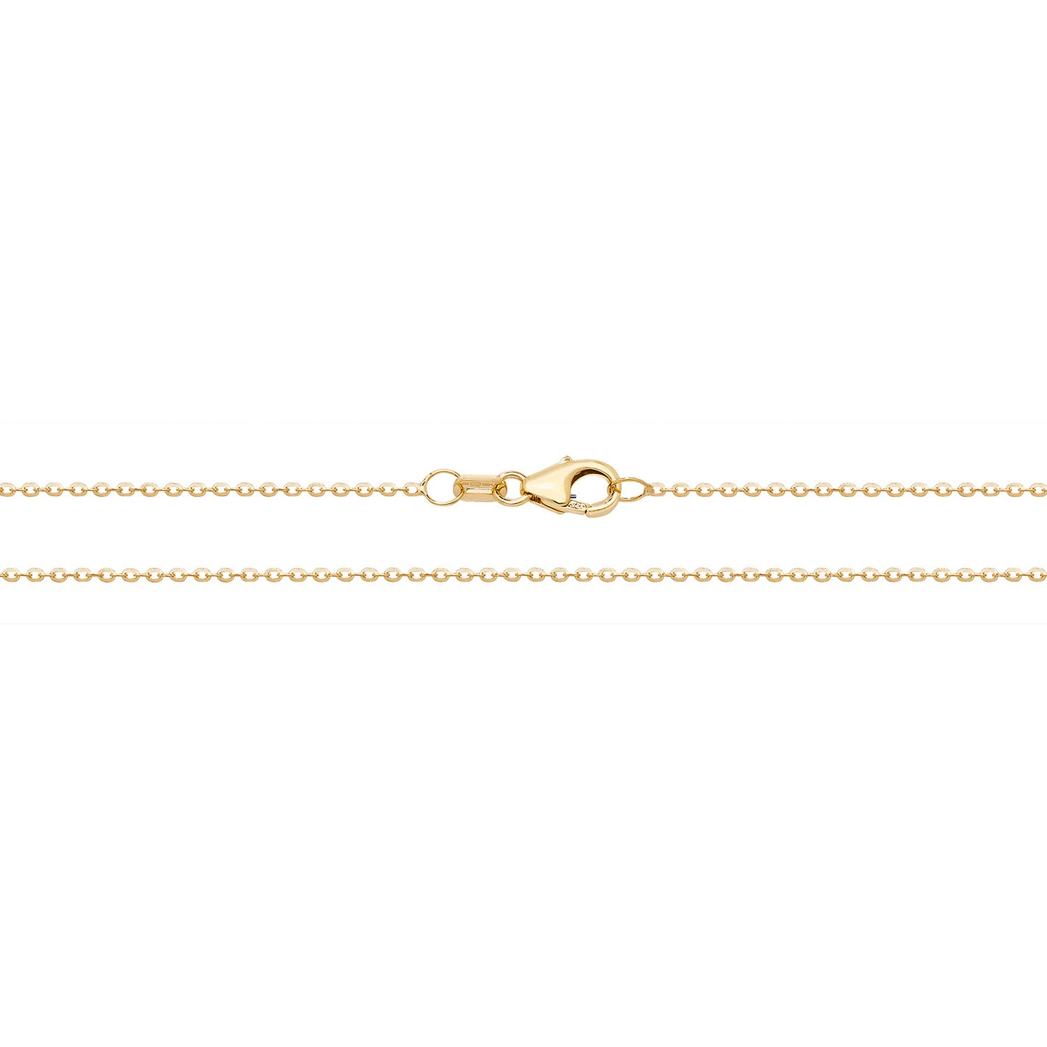 9CT GOLD DIAMOND CUT TRACE CHAIN