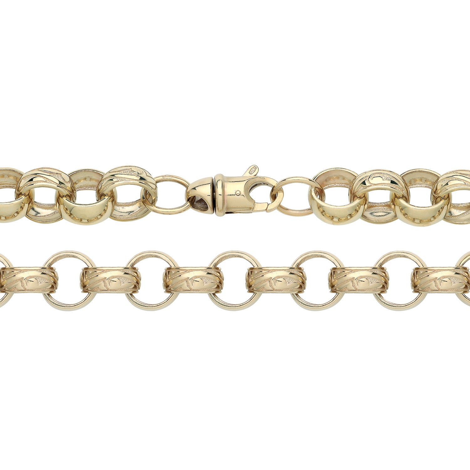 9CT GOLD CAST BELCHER CHAIN