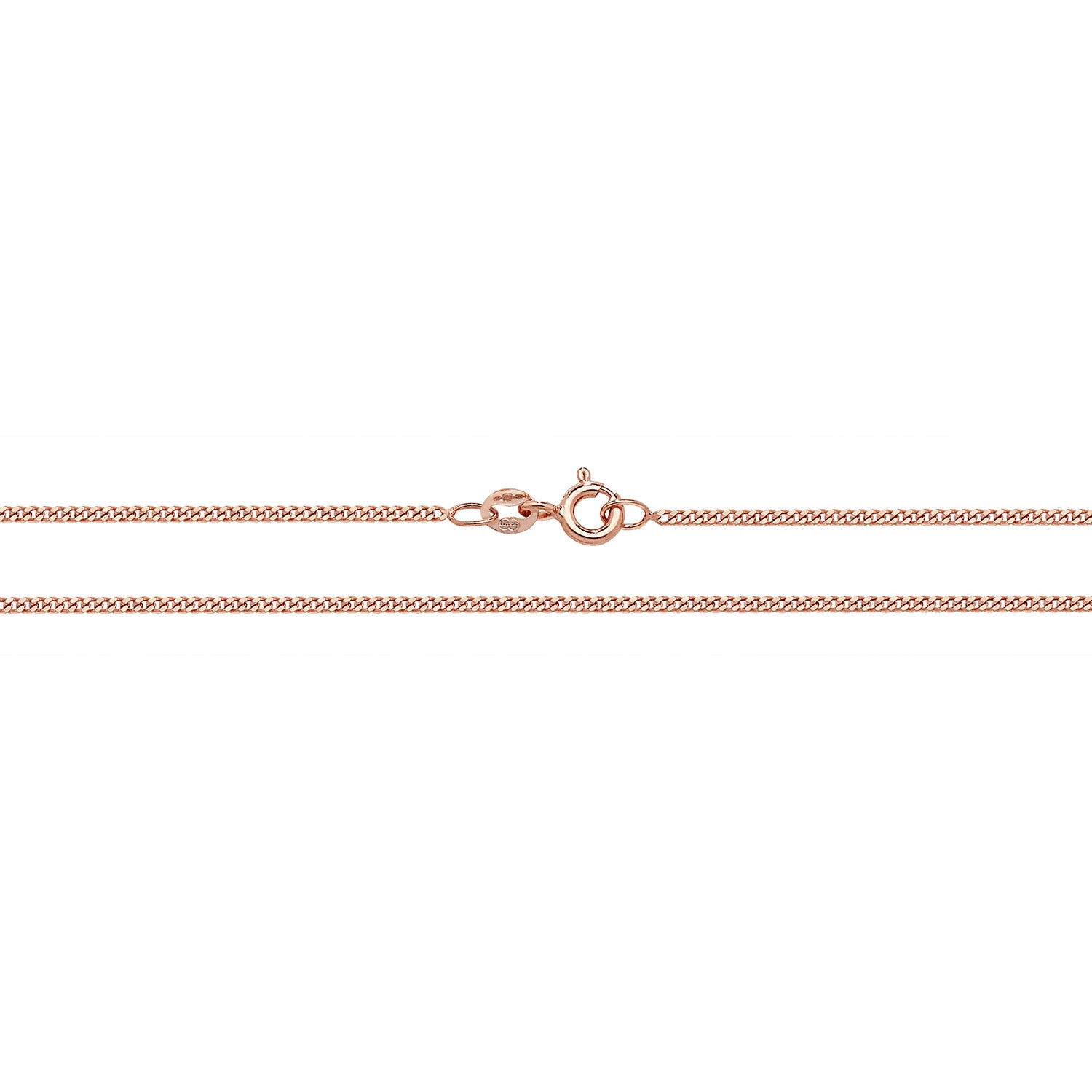 9CT ROSE GOLD CLOSE CURB CHAIN