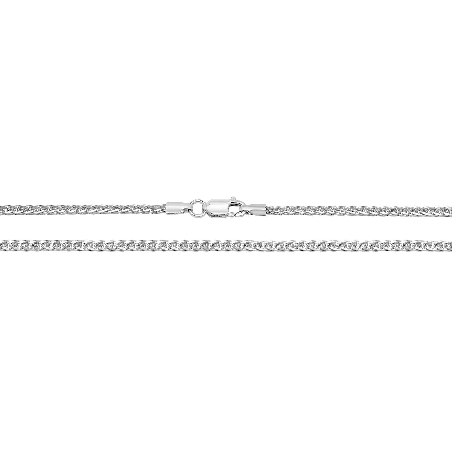 9CT WHITE GOLD SPIGA CHAIN