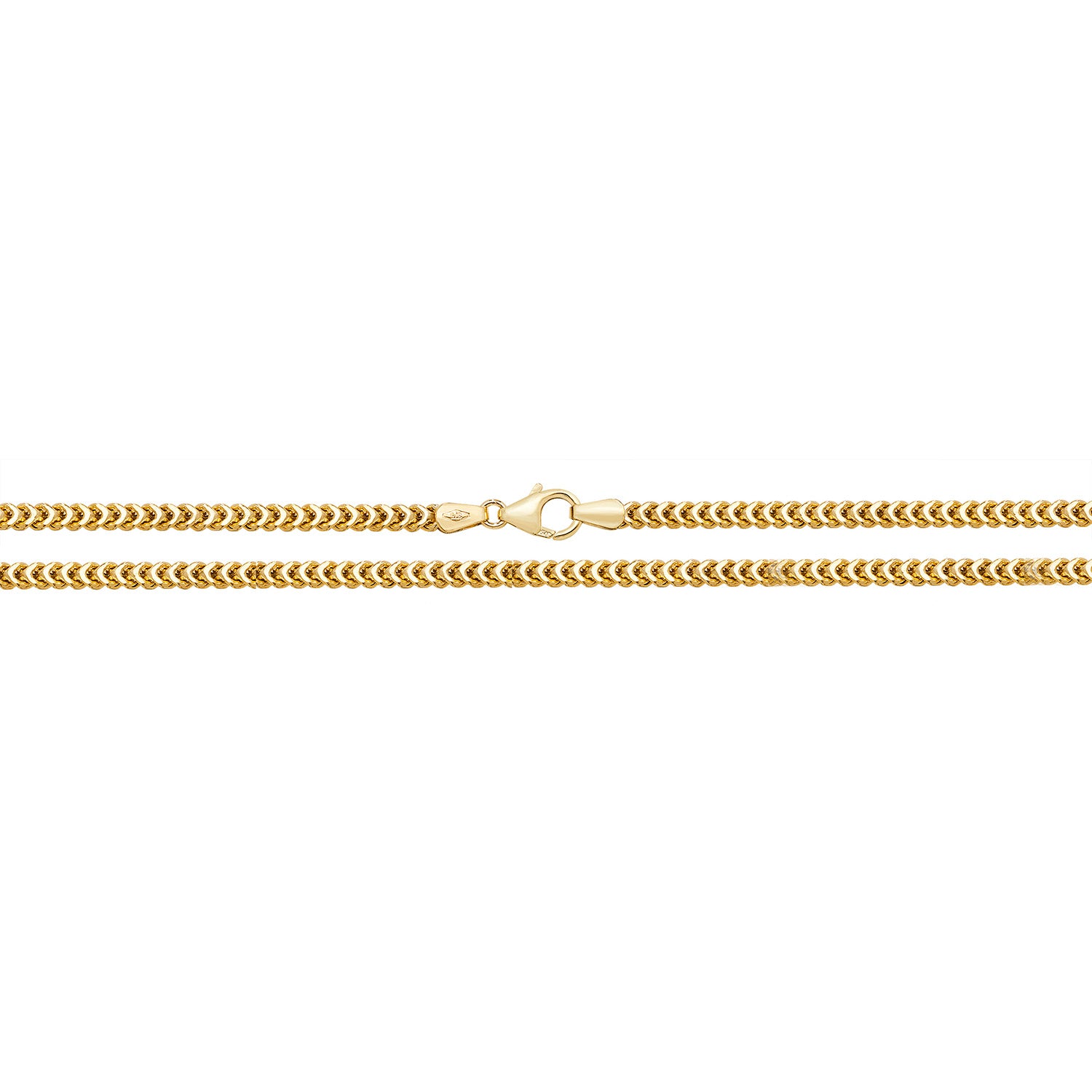 9CT GOLD SQUARE FRANCO CHAIN