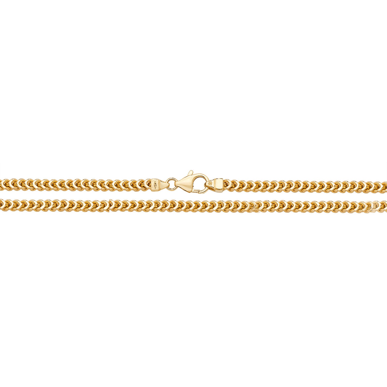 9CT GOLD SQUARE FRANCO CHAIN