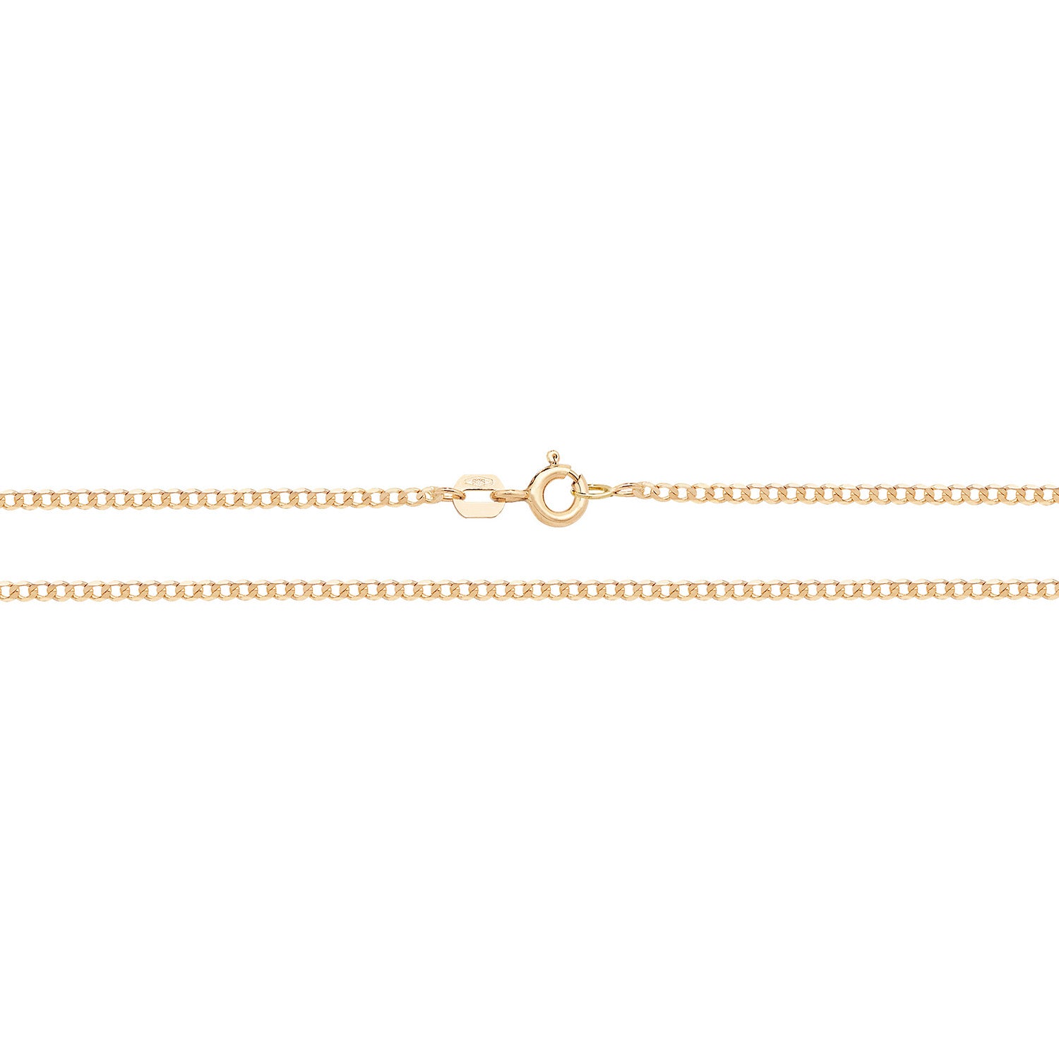 9CT GOLD FLAT CURB CHAIN