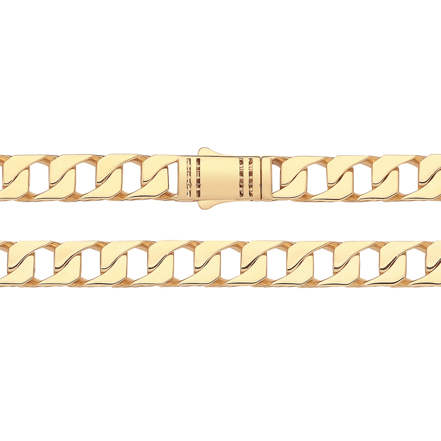 9CT GOLD OPEN SQUARE CUBAN LINK CHAIN