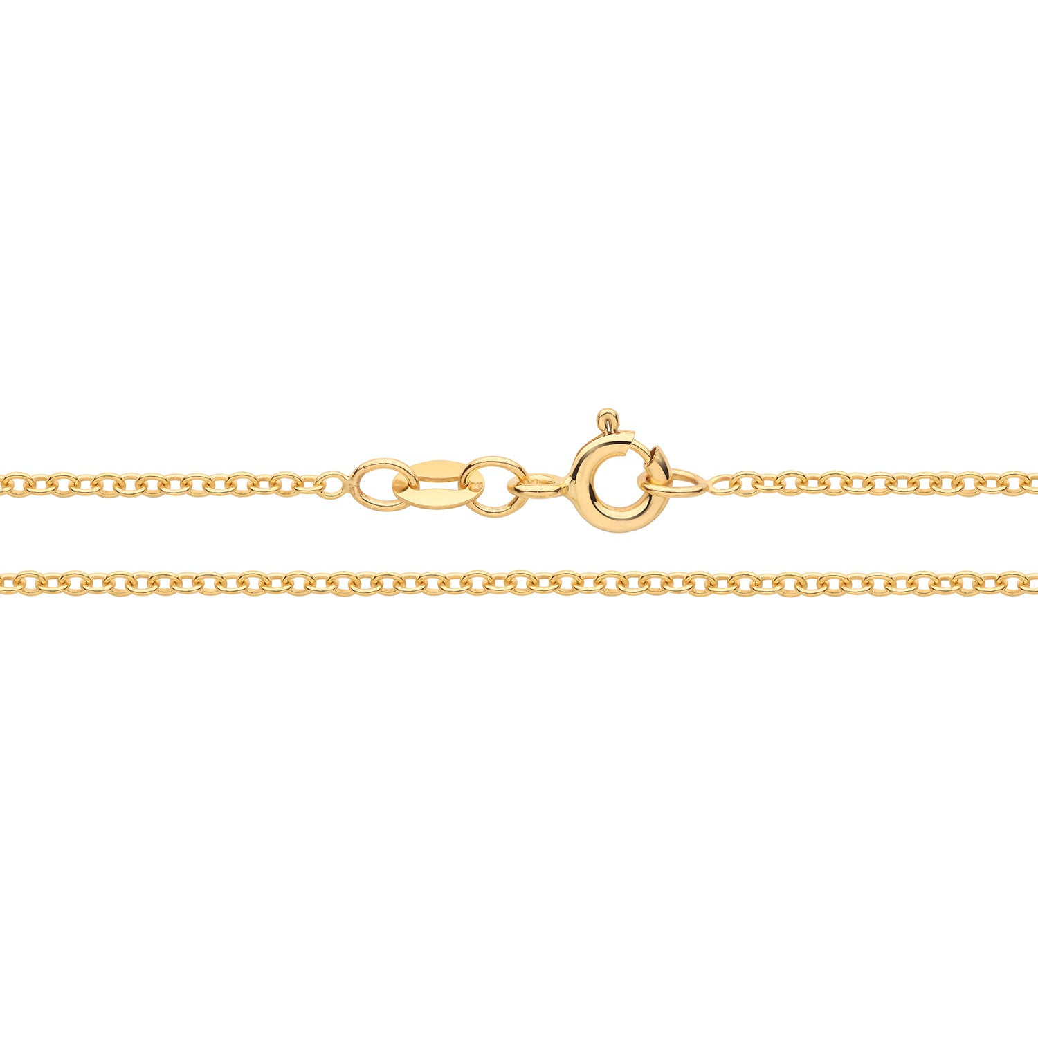 9CT YELLOW GOLD FINE SOLID ROLO CHAIN
