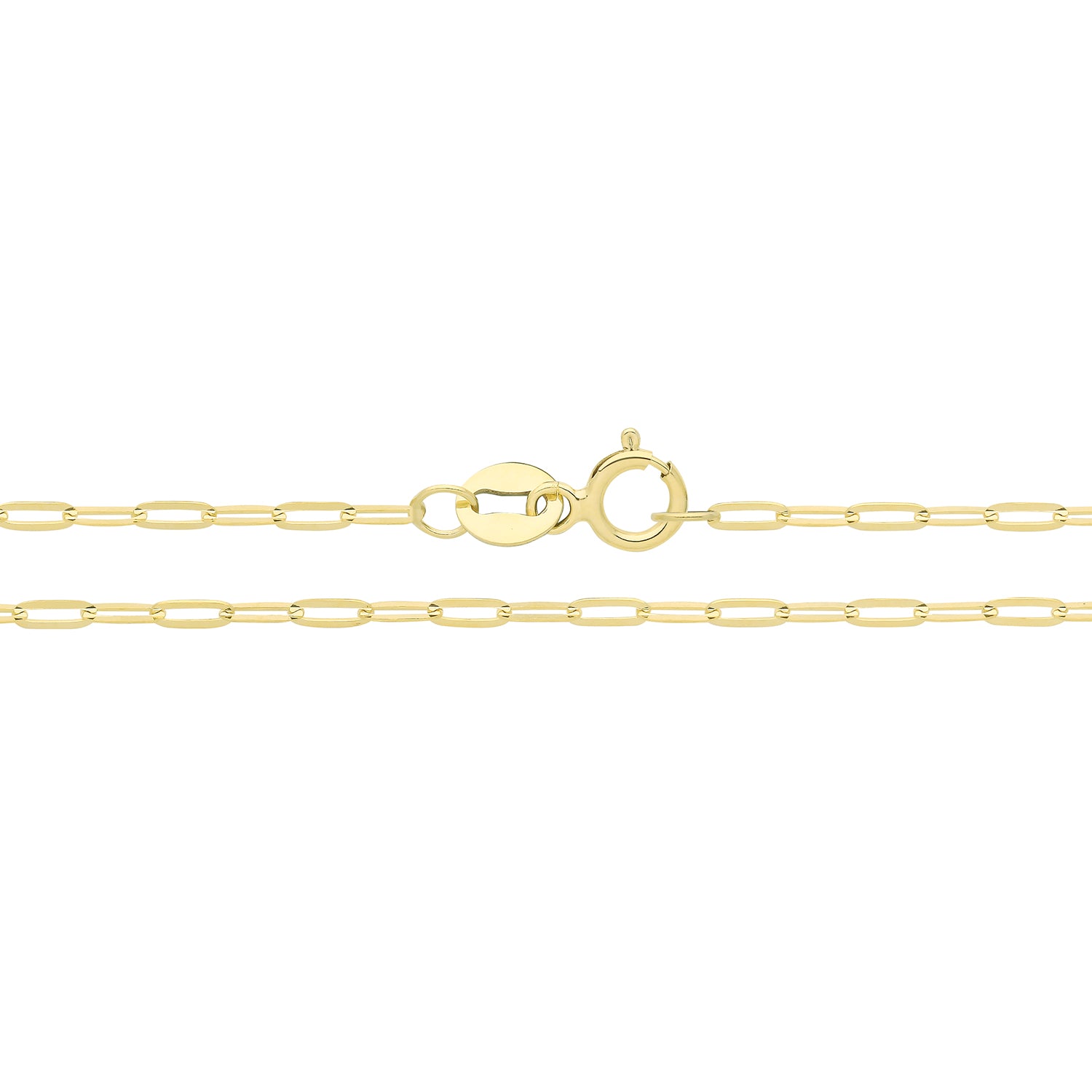 9CT GOLD PAPER CLIP CHAIN