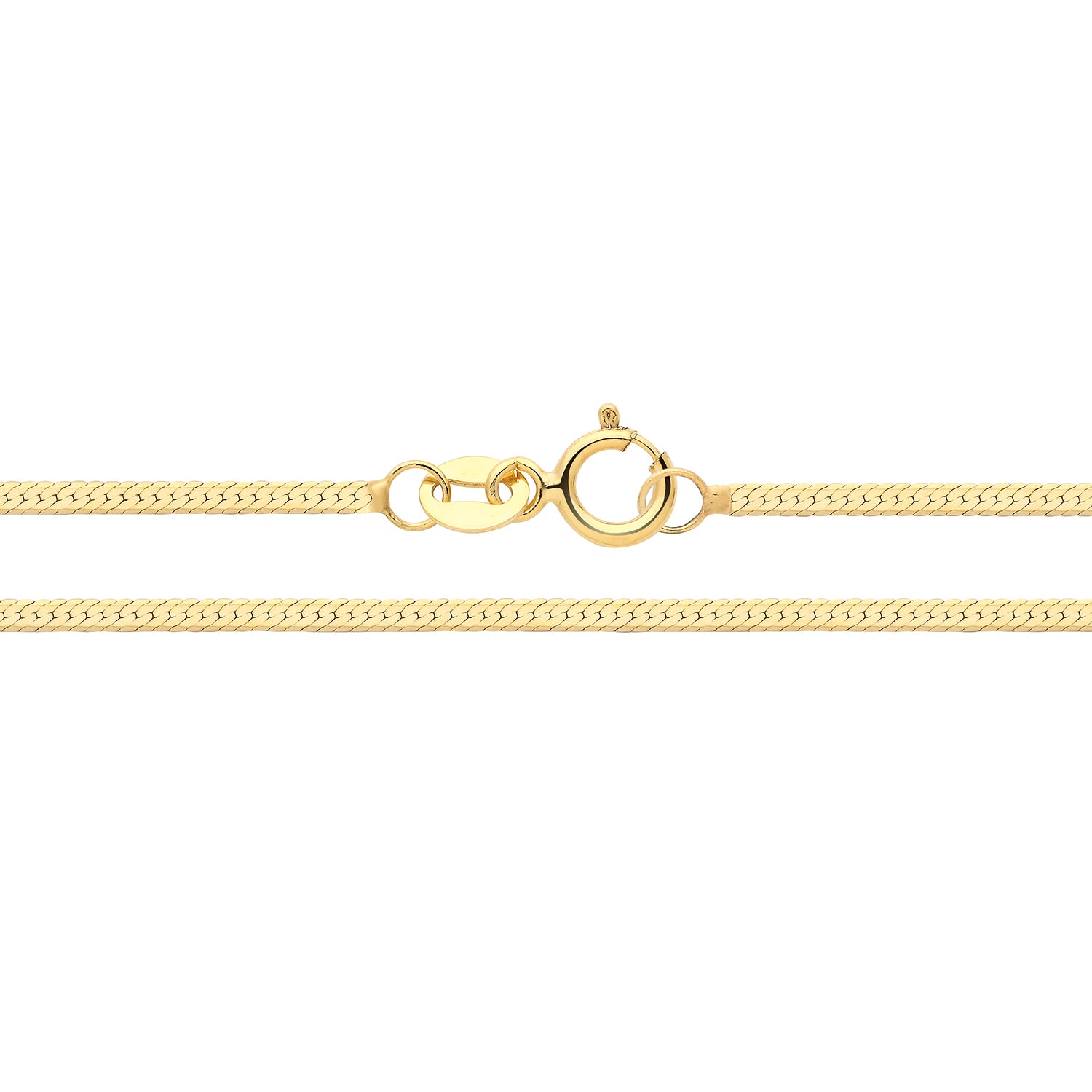 9CT GOLD FLAT SNAKE CHAIN