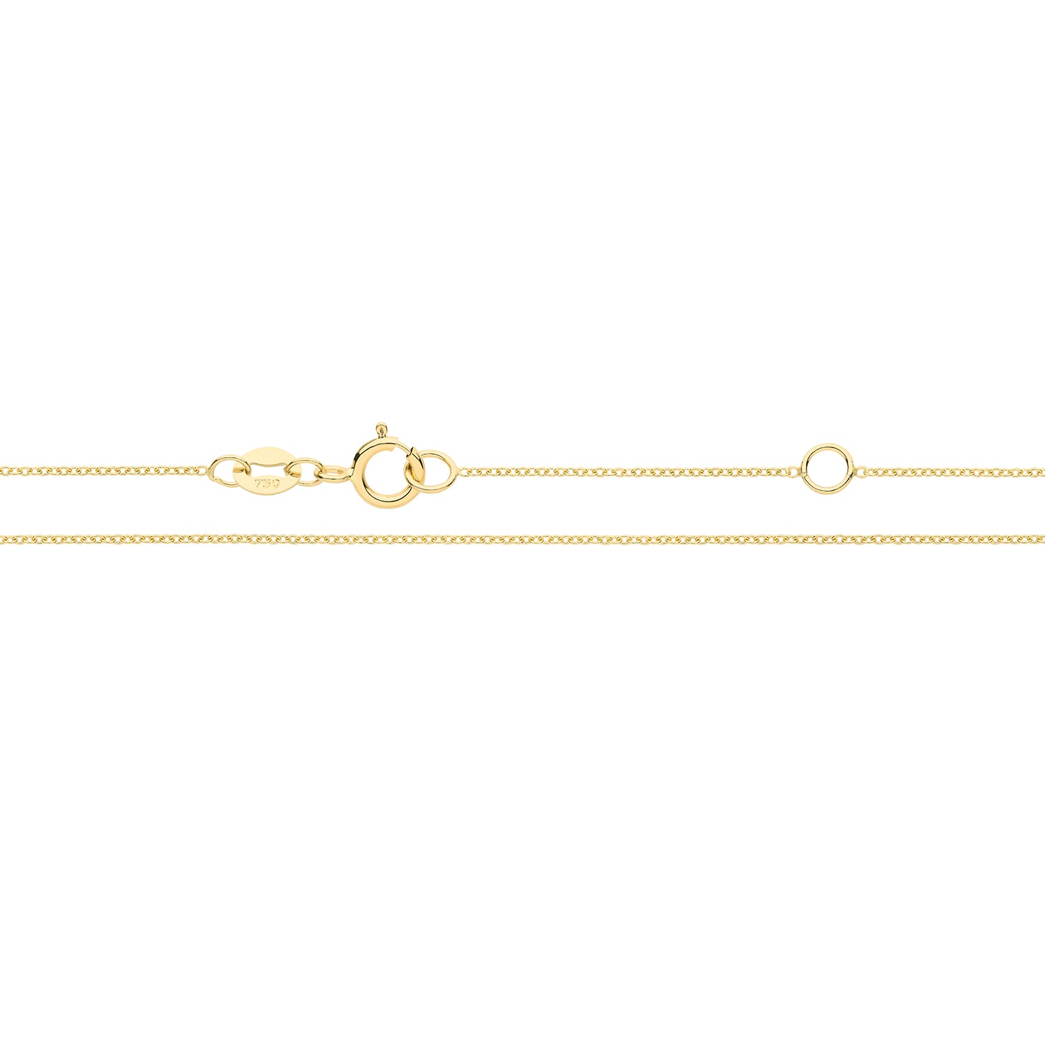 18CT YELLOW GOLD FINE ROLO 16+2
