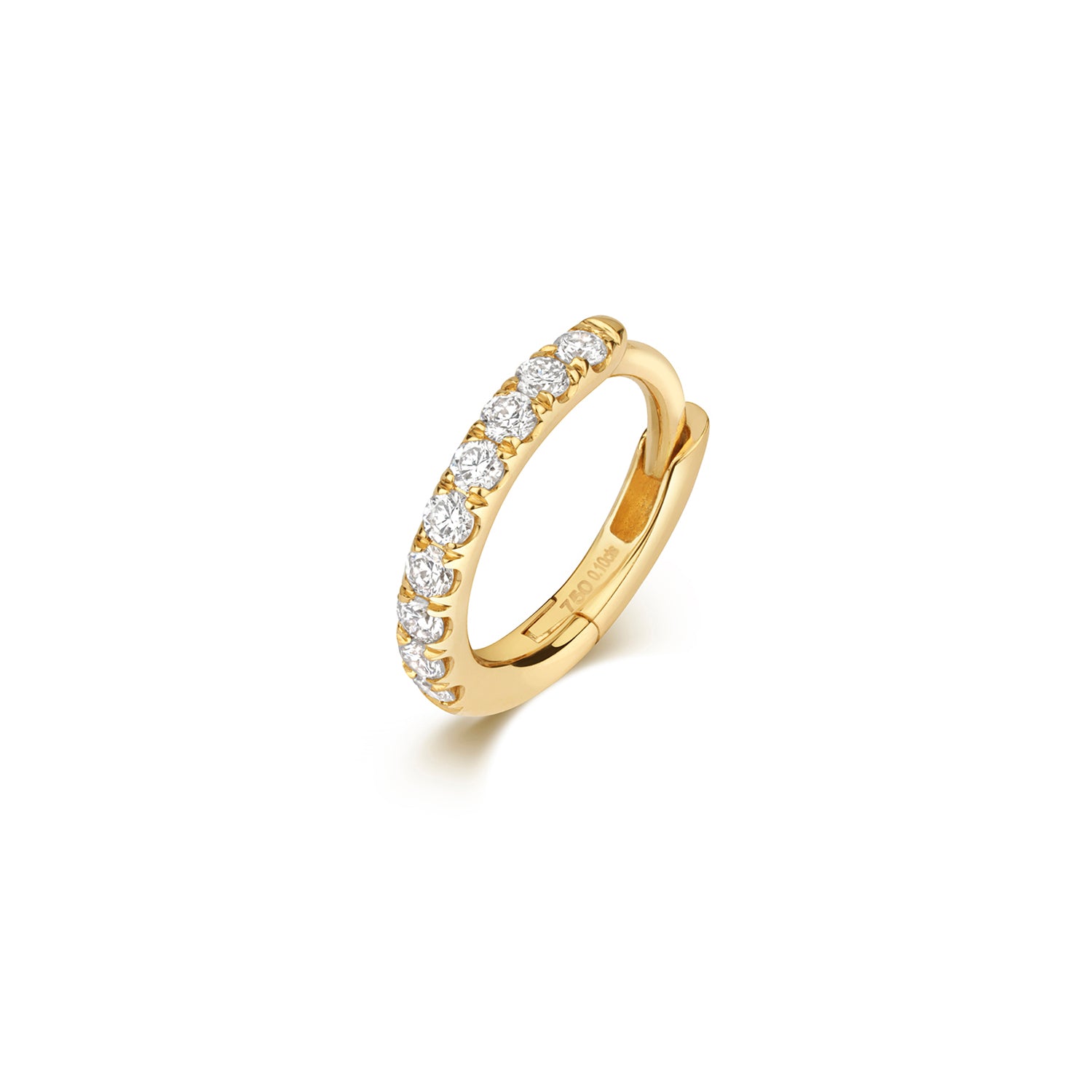 DIAMOND CARTILAGE HOOP IN 18CT GOLD